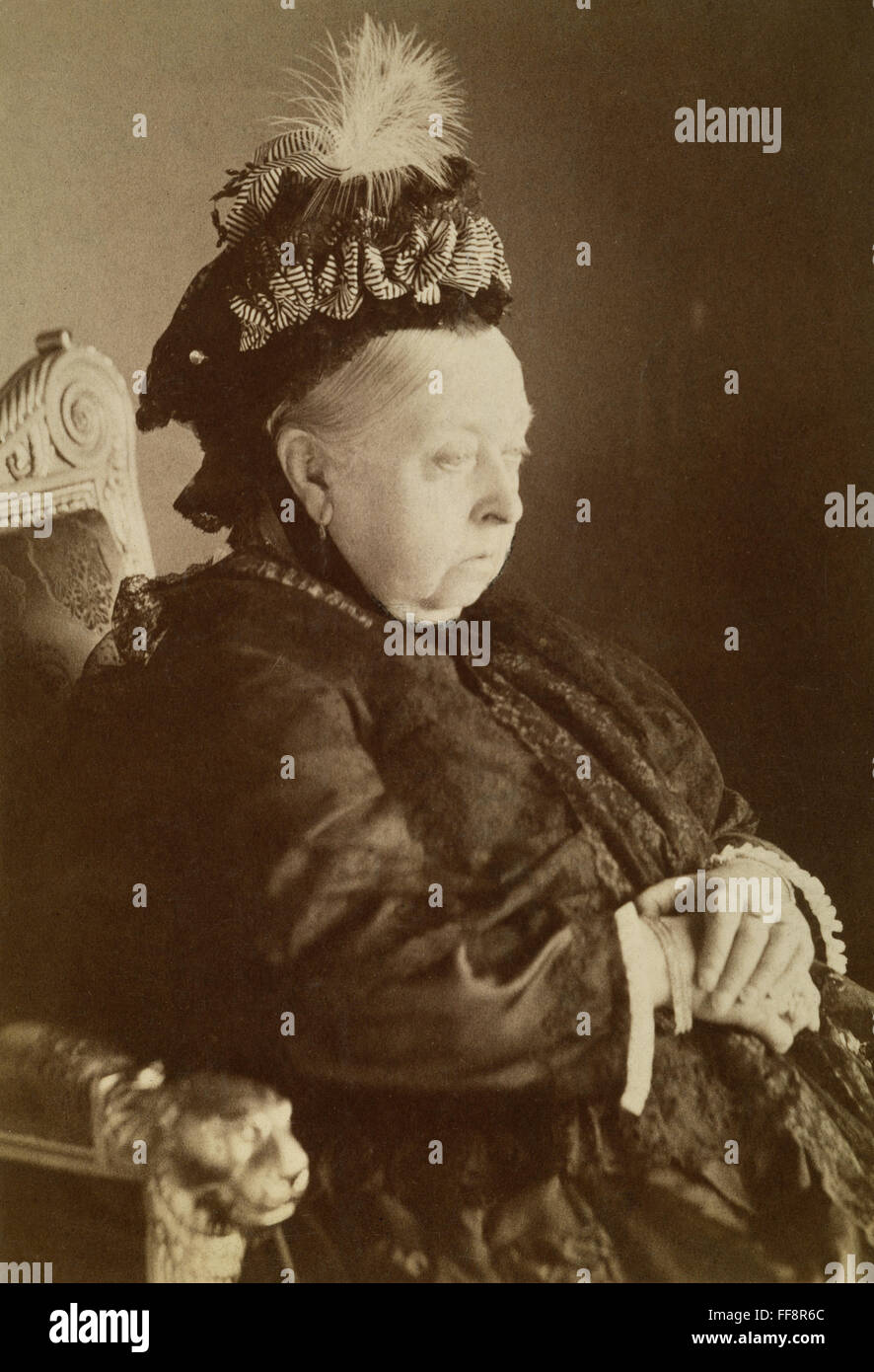 La reina Victoria de Inglaterra. /N(1819-1901): fotografiado c 1897. Foto de stock