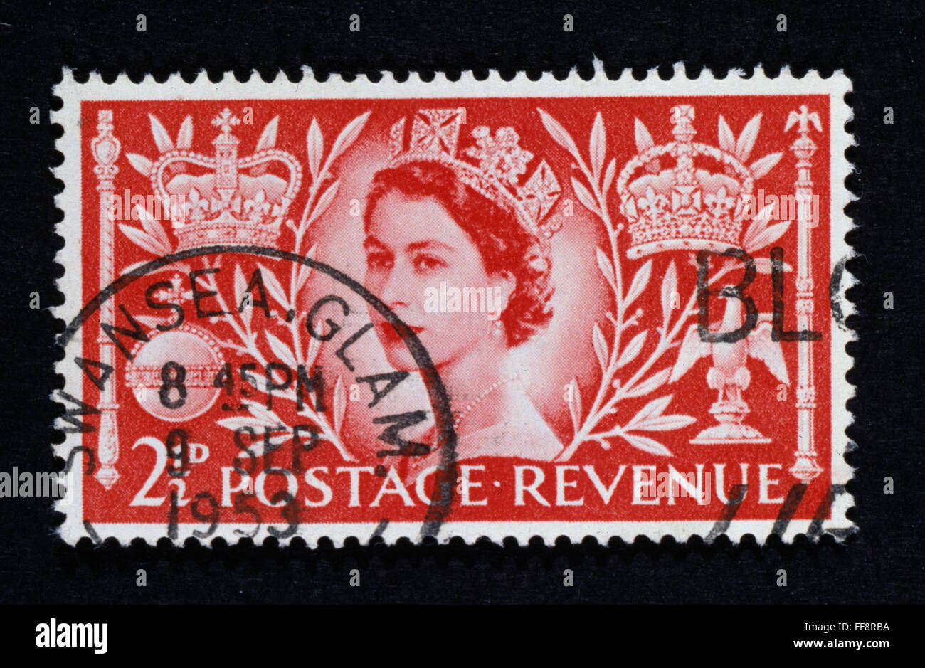 ~~~ orginal ~~ postal ~~~ la reina Elizabeth II de Inglaterra 