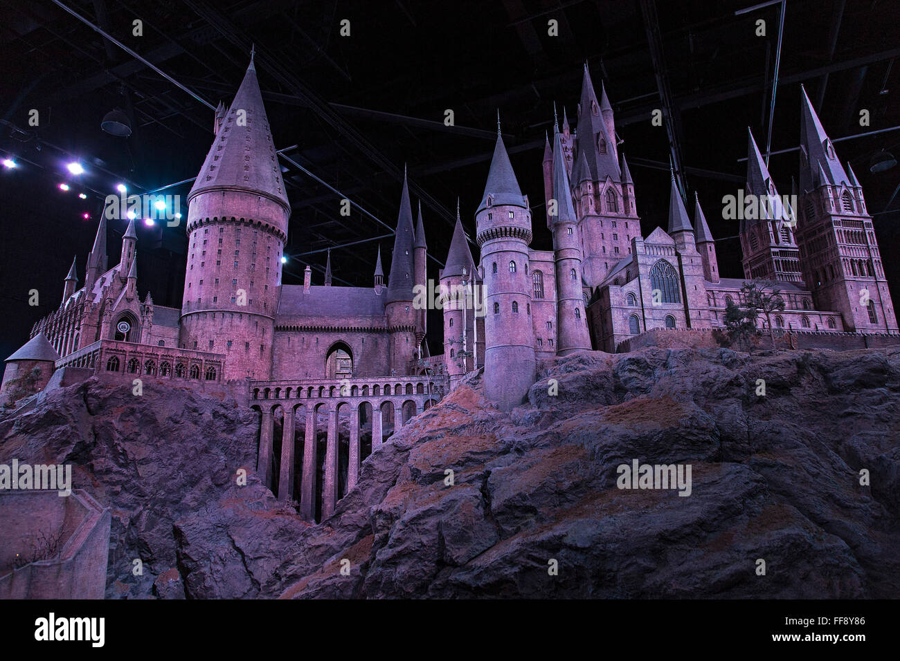 Harry Potter, Castillo de Hogwarts Foto de stock