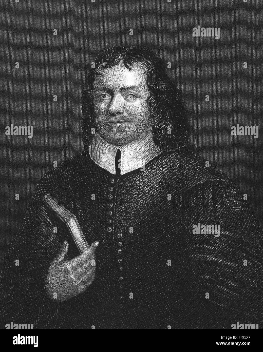 JOHN BUNYAN (1628-1688). /NEnglish predicador y escritor. Stipple grabado, del siglo XIX. Foto de stock
