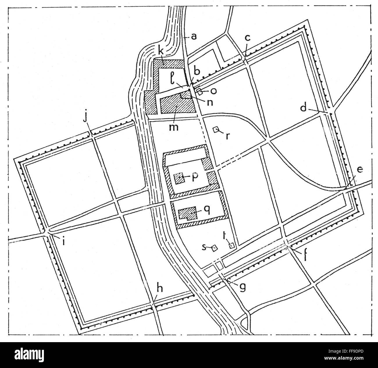 BABYLONIA Plan de Babilonia. /Nel plan de la ciudad, incluyendo la BABYLONIA Plan de Babilonia. /Nel plan de la ciudad, incluyendo la