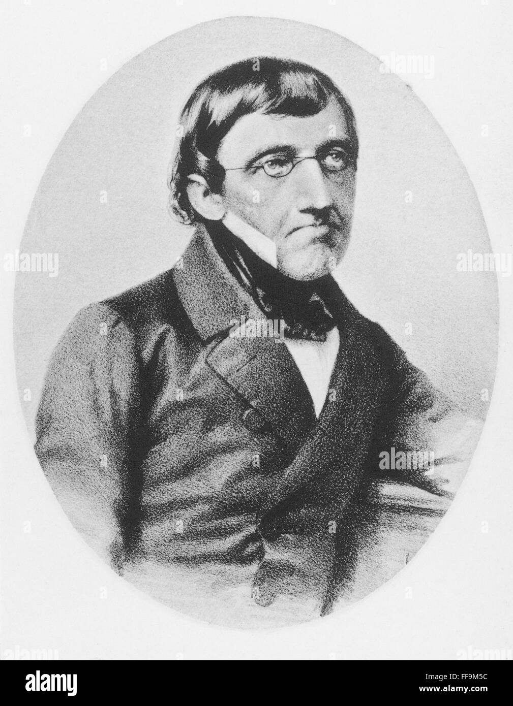 KARL ERNST VON BAER /n(1792-1876). Naturalista y embryologist estonio. Foto de stock