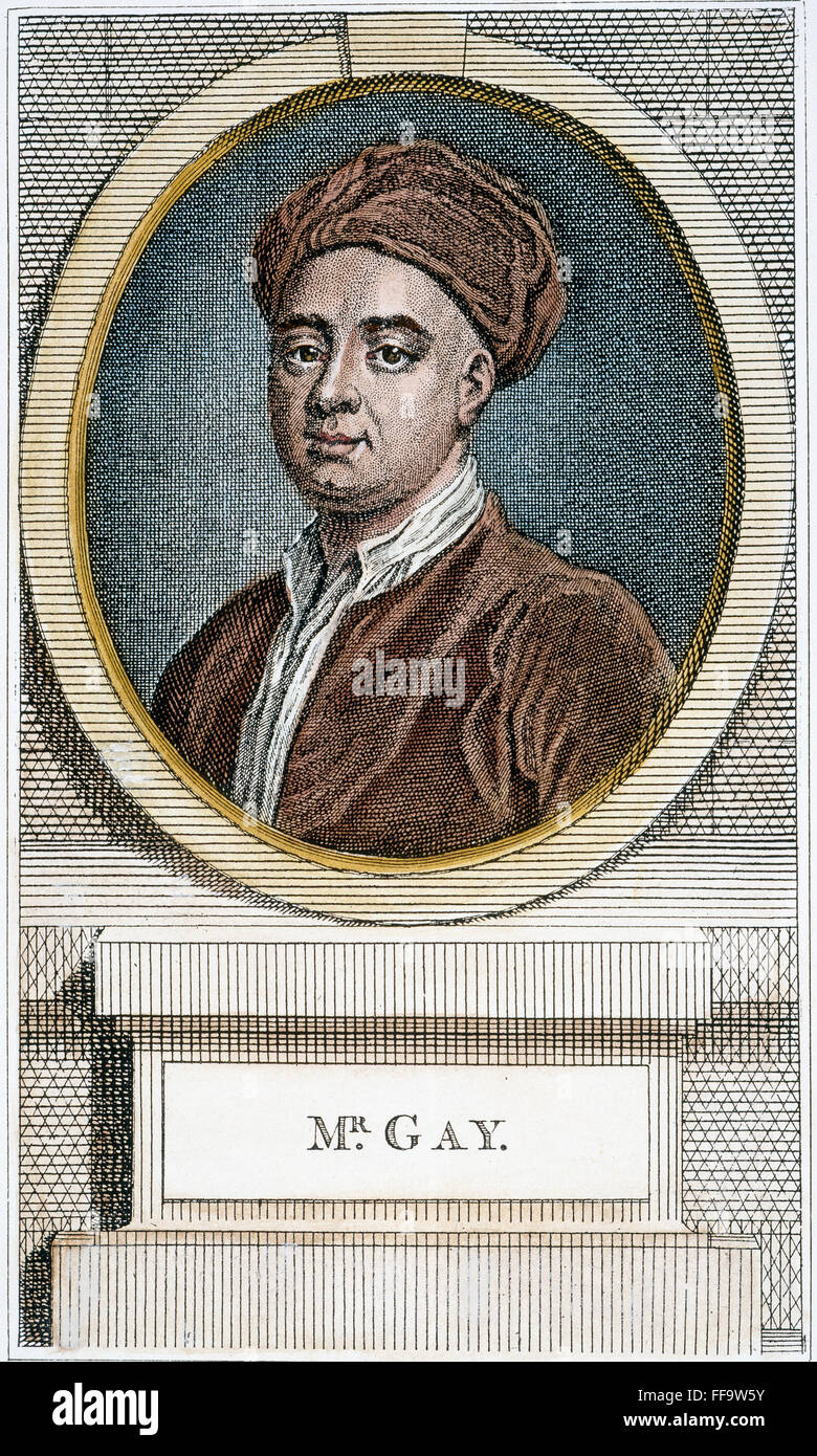 JOHN GAY (16851732). /NEnglish poeta y dramaturgo línea grabado, inglés, siglo XVIII
