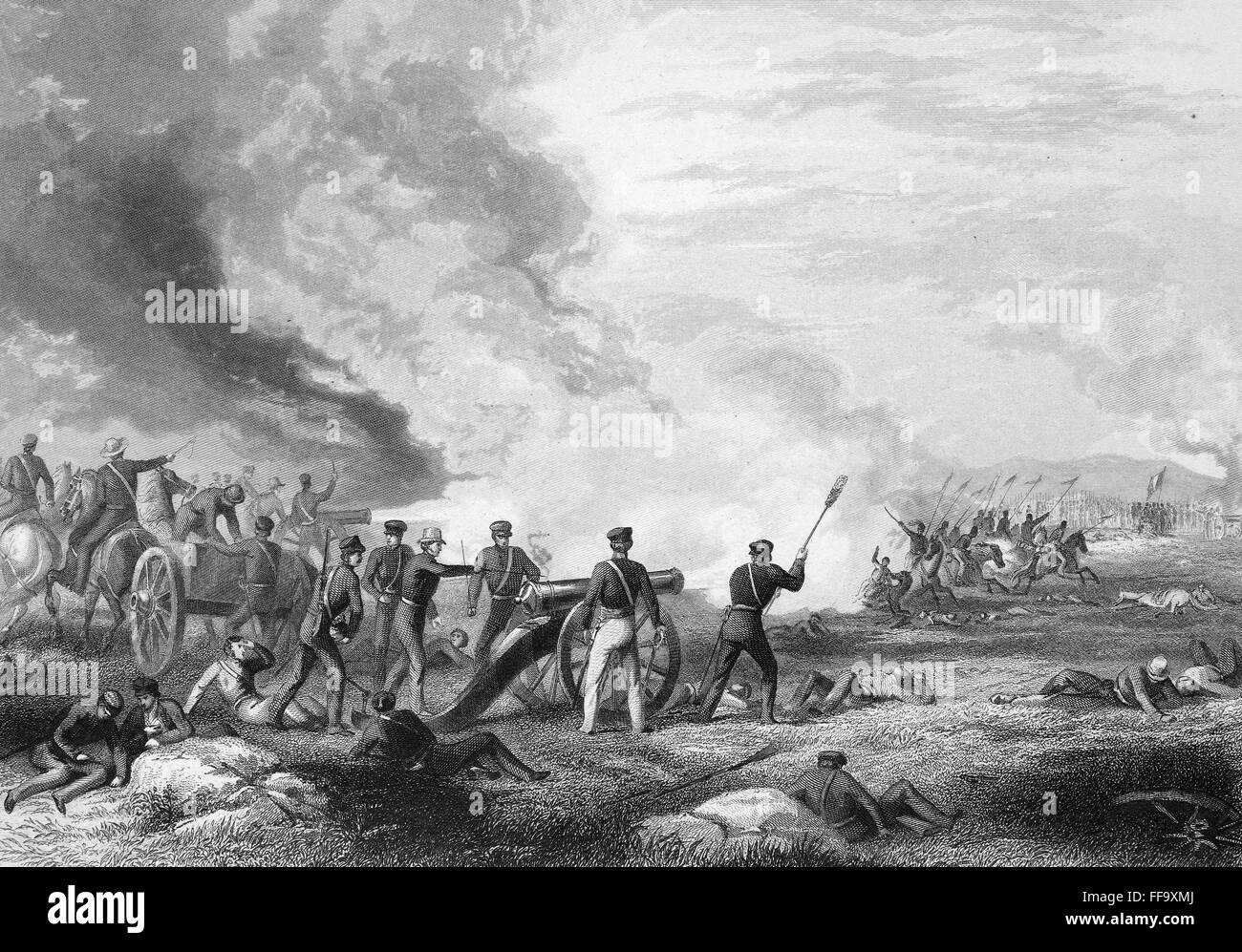 Guerra Mexicana PALO ALTO. /Nel Batalla de Palo Alto el 8 de mayo de