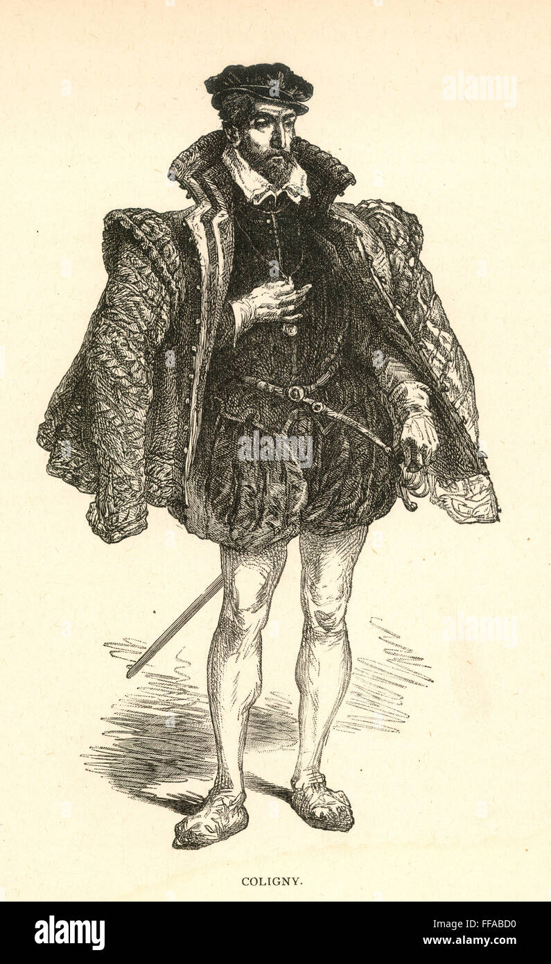 GASPARD II de Coligny; /n(1519-1572). Almirante protestante francés y líder religioso. Foto de stock