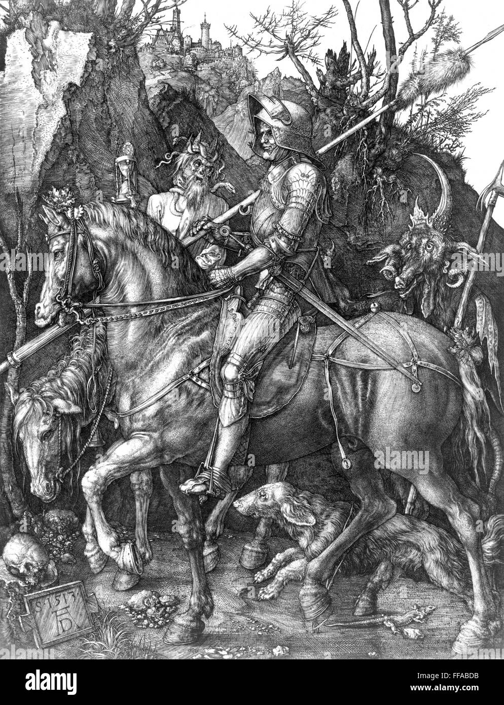 D RER Caballero muerte diablo. /N'Caballero, la muerte y el Diablo.