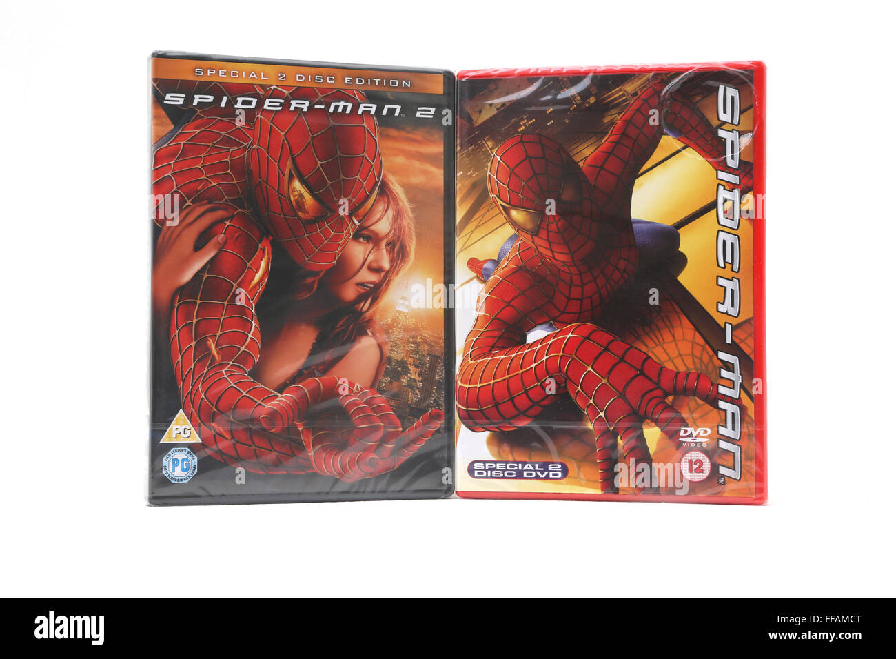 Spider-man y Spider-Man 2 edición especial DVD Fotografía de stock - Alamy