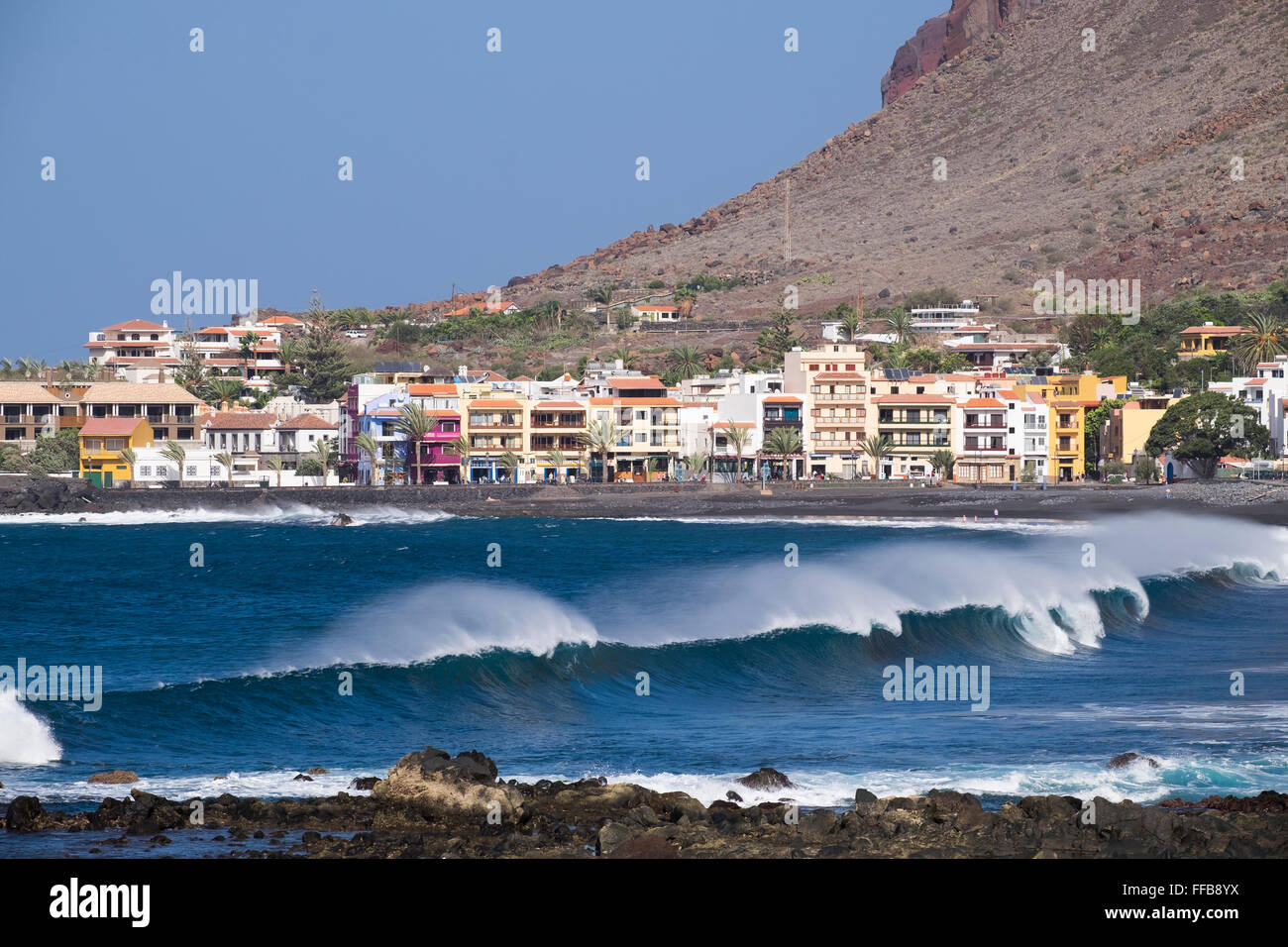 La Playa, Valle Gran Rey, La Gomera, Islas Canarias, España Fotografía de  stock - Alamy