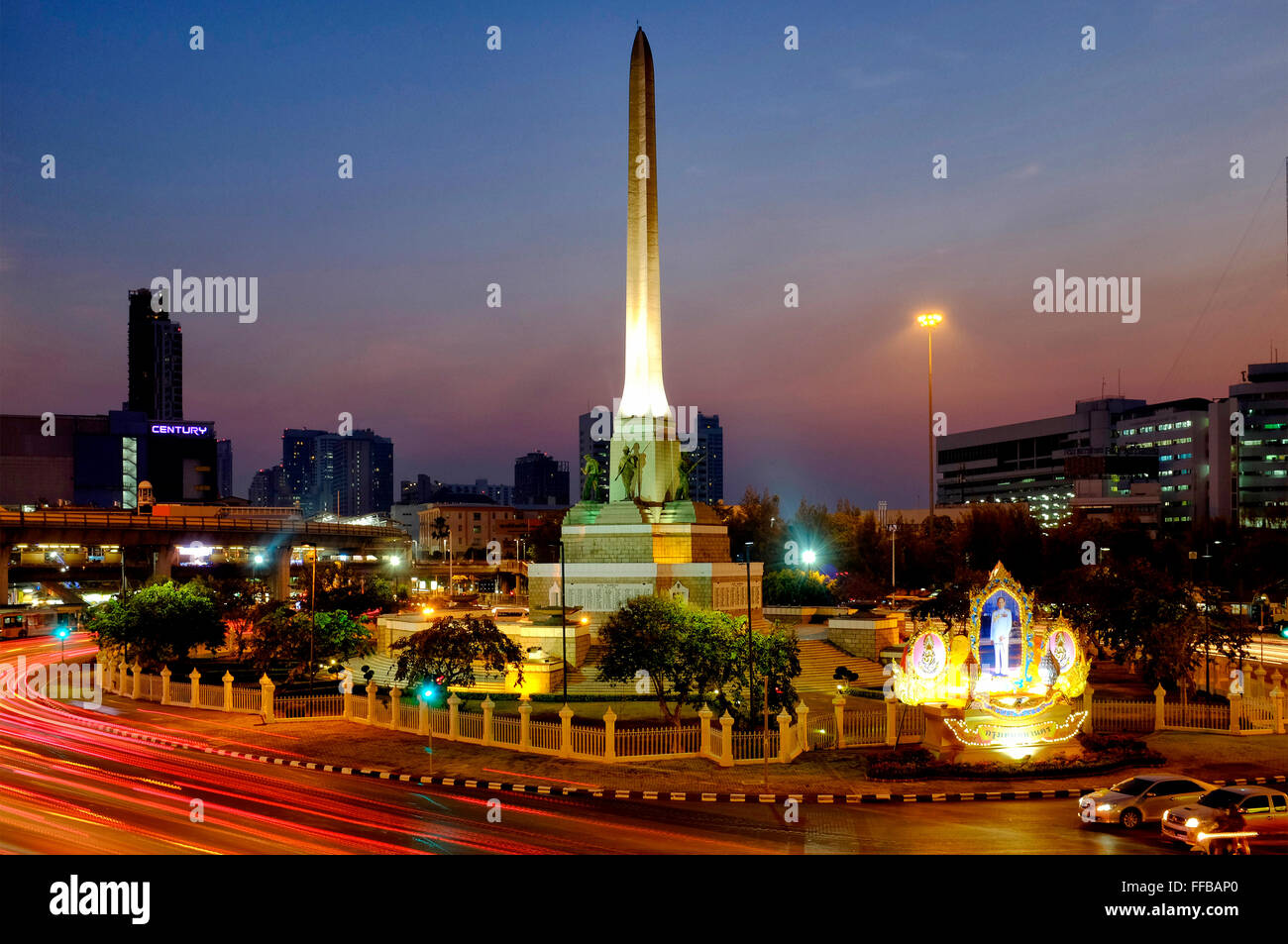 Monumento a la victoria, Bangkok, Tailandia Foto de stock