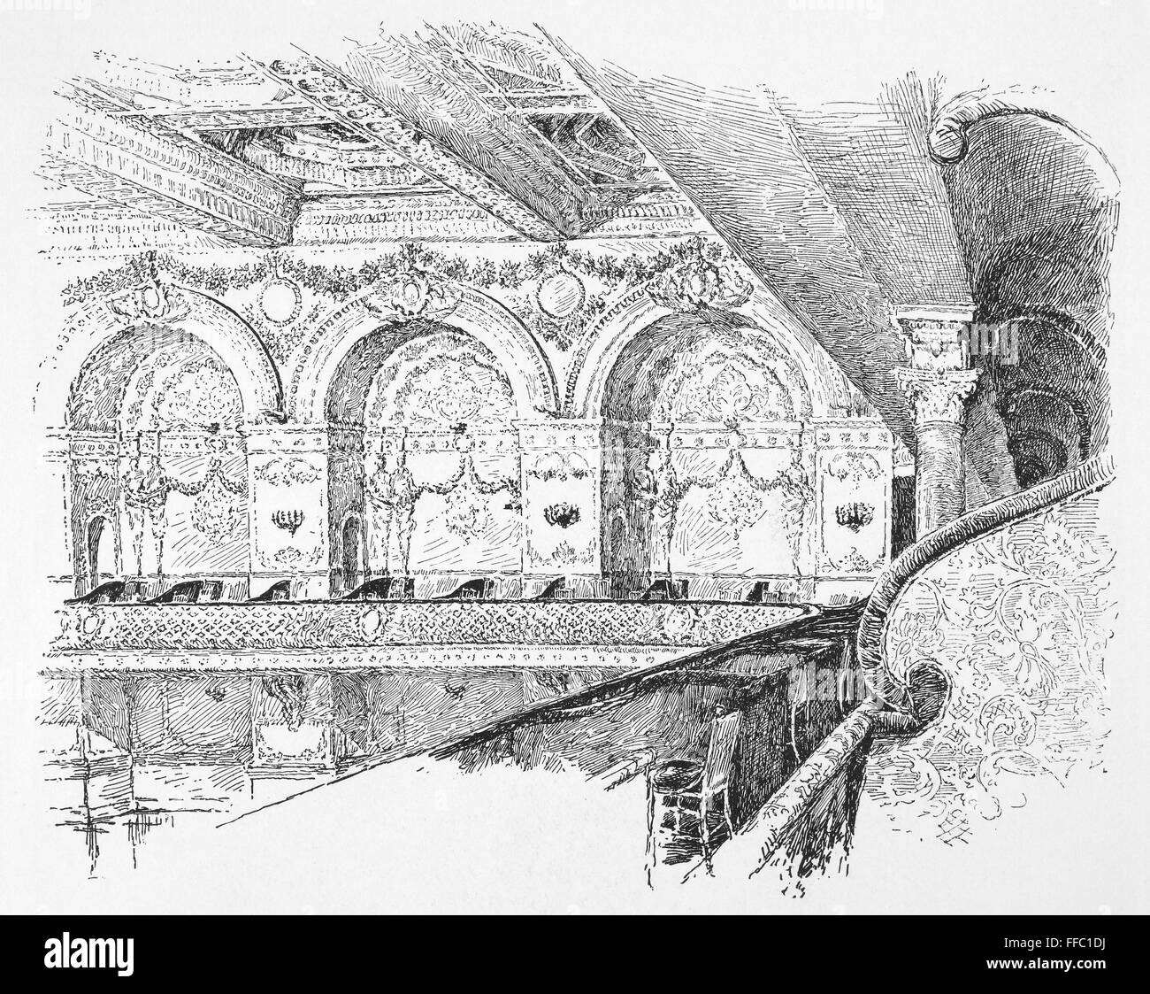 MADISON Square Garden. /NGallery del Concert Hall en la segunda