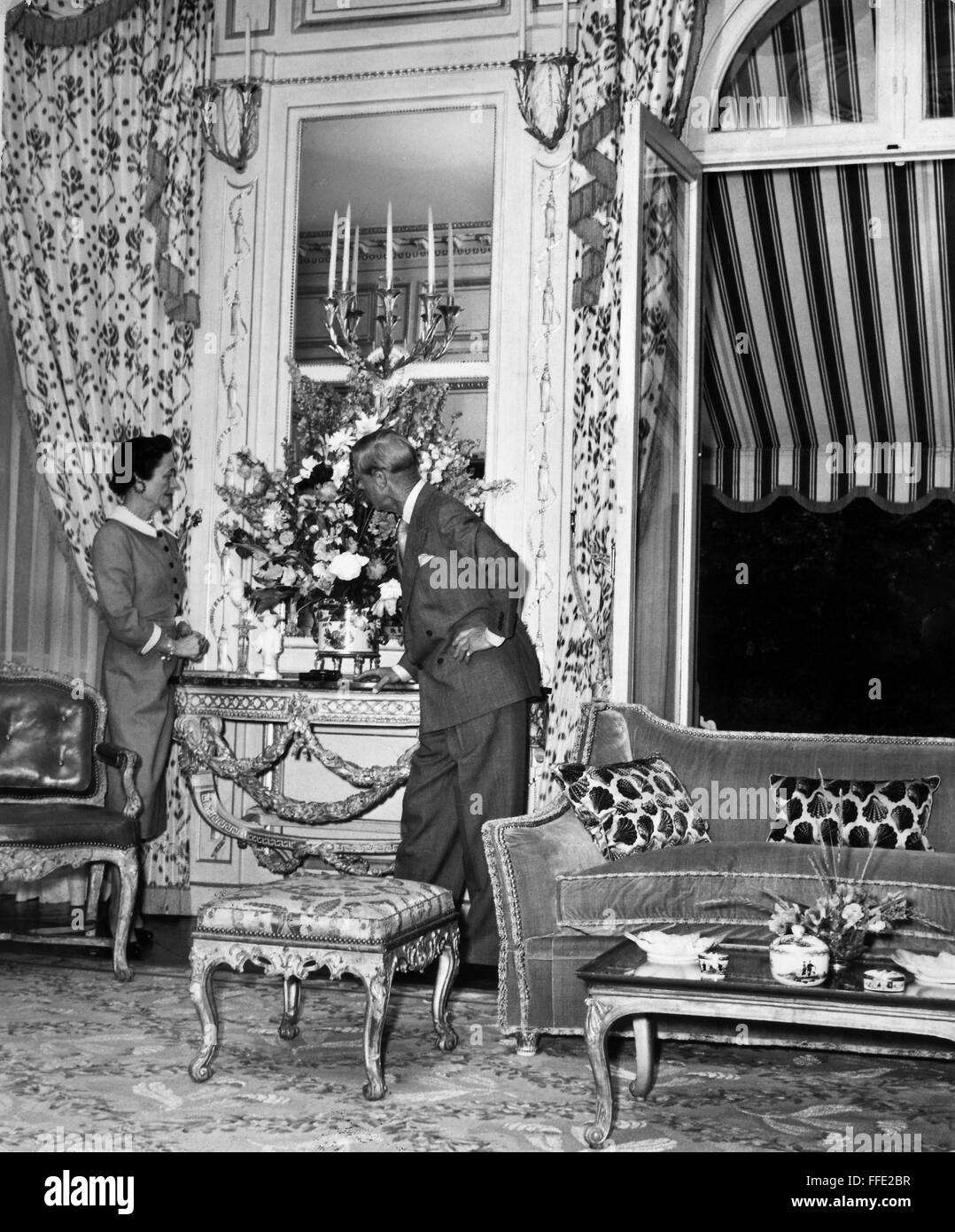 Eduardo VIII (1894-1972)./nKing de Gran Bretaña. El Duque y la duquesa de Windsor, c1940. Foto de stock