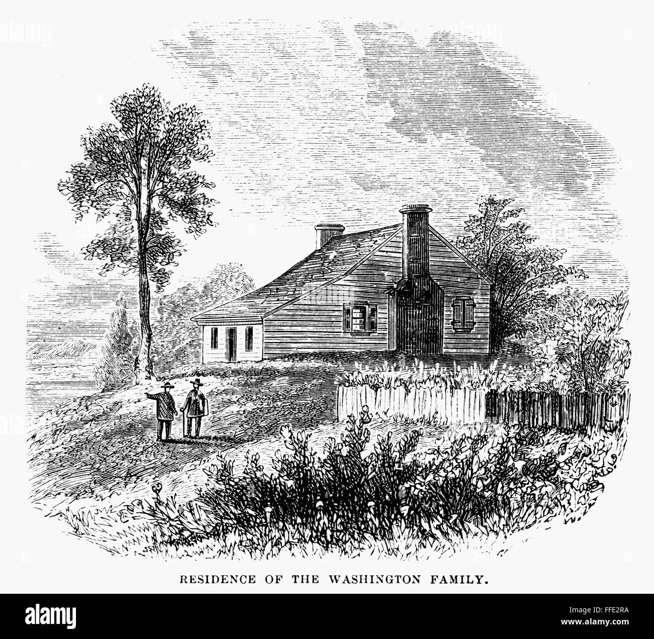 WASHINGTON Lugar de nacimiento. /NPope's Creek, Wakefield, en el