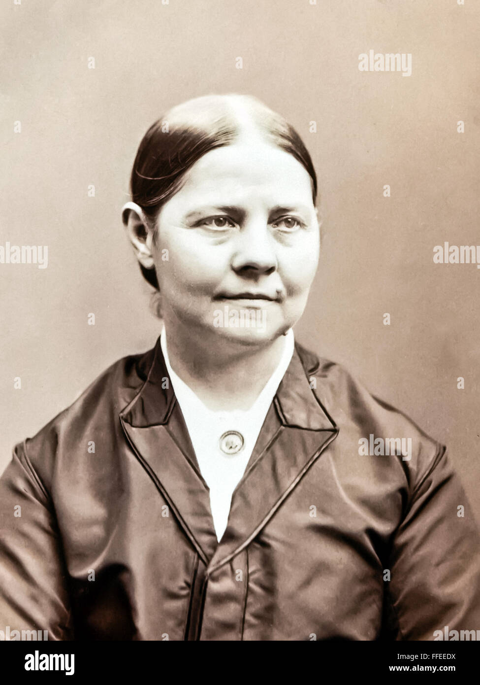 Lucy Stone (1818-1893) y suffraget abolicionista estadounidense. Foto de stock