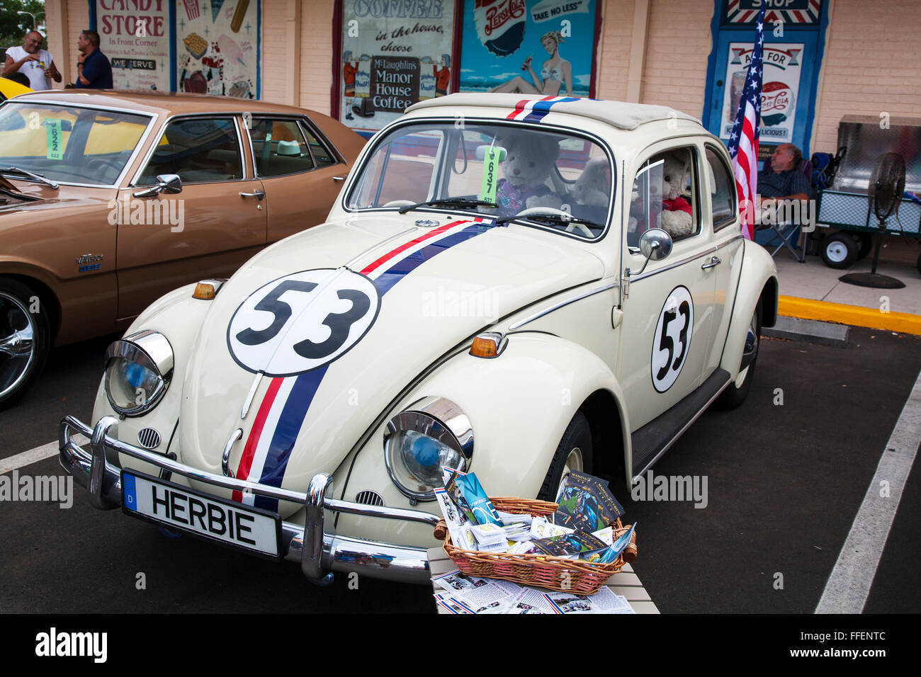 'Herbie' Auto-Sin Pegamento No Mess! Modelo de construcción de madera/Kit-Vw Beetle 