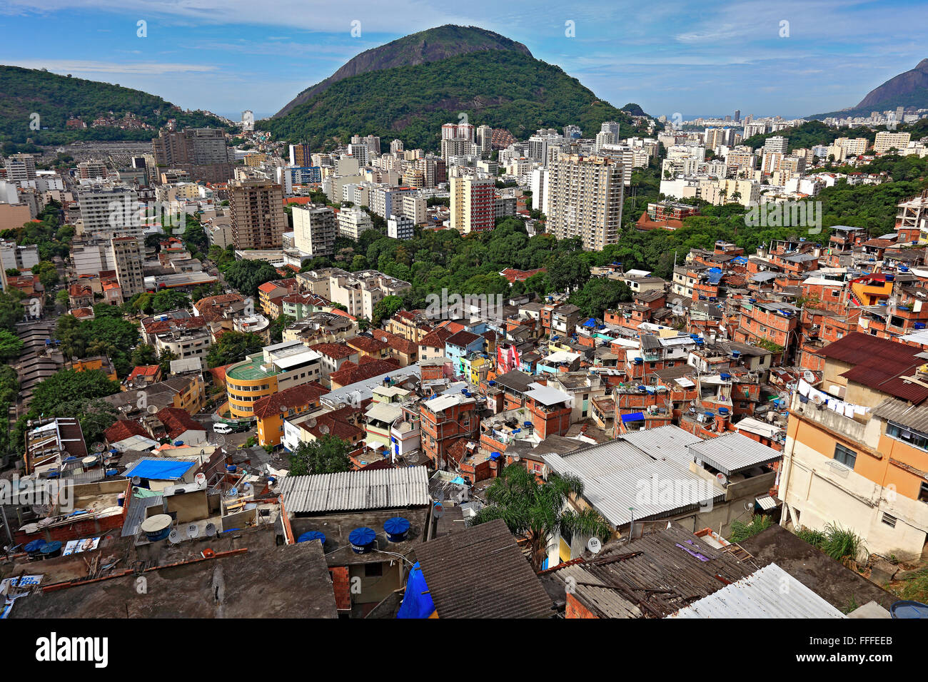 Santa Marta, una favela de Río de Janeiro, Brasil Fotografía de stock Alamy