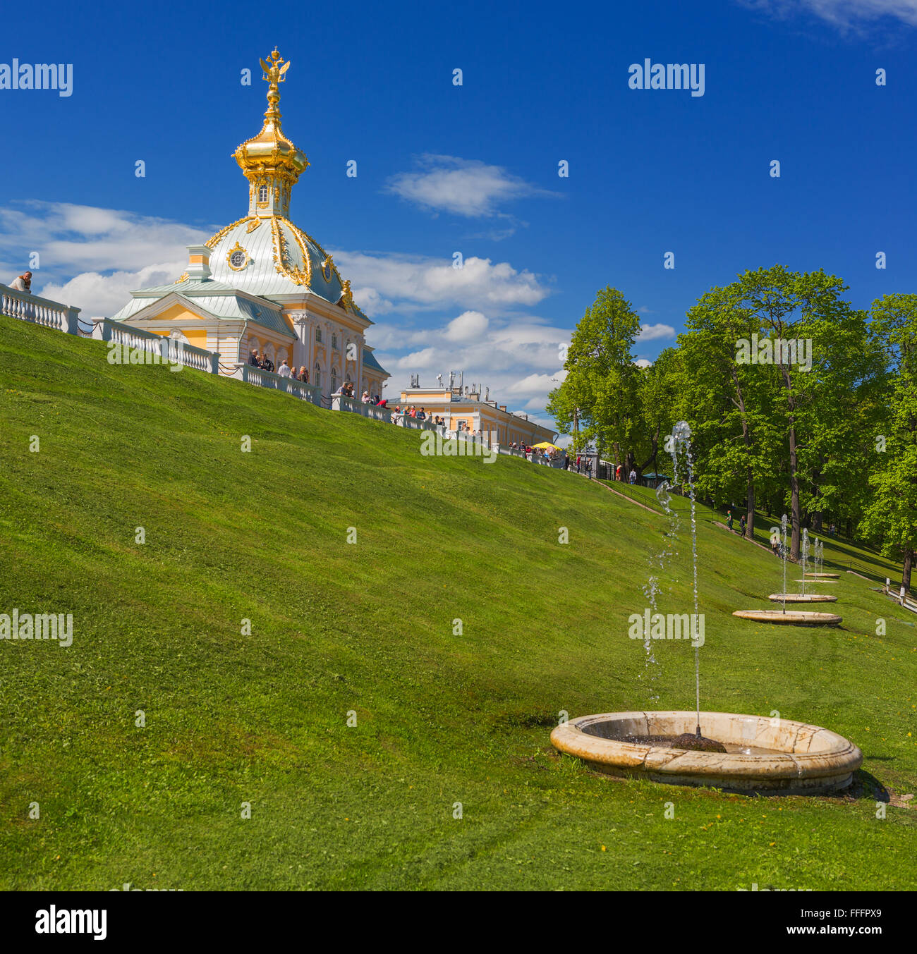 Peterhof, San Petersburgo, Rusia Foto de stock