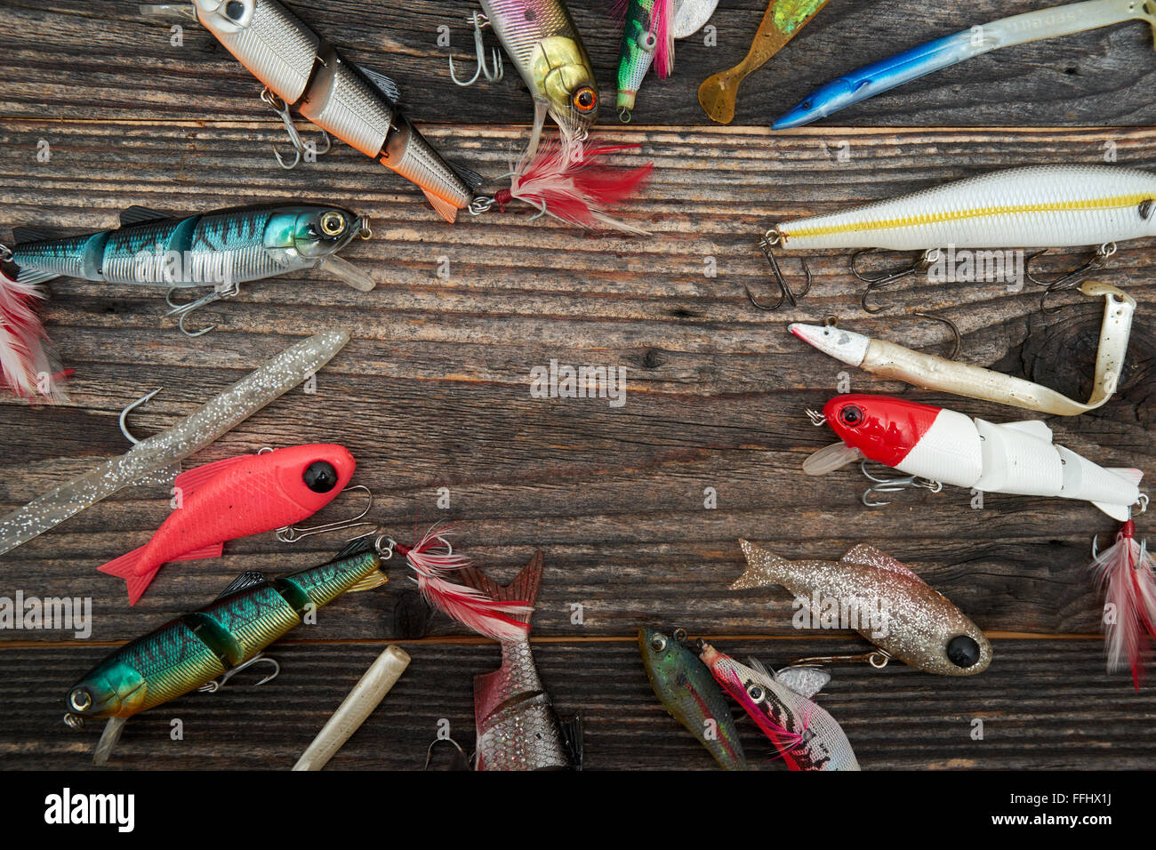 Señuelos de pesca de madera fotografías e imágenes de alta resolución -  Alamy