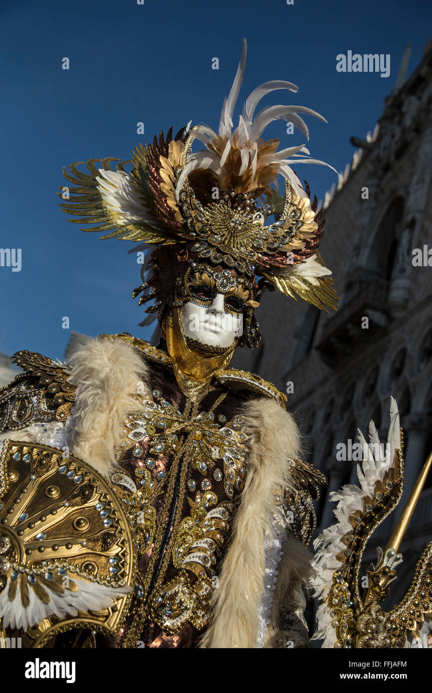 Trajes de carnaval veneciano Foto de stock