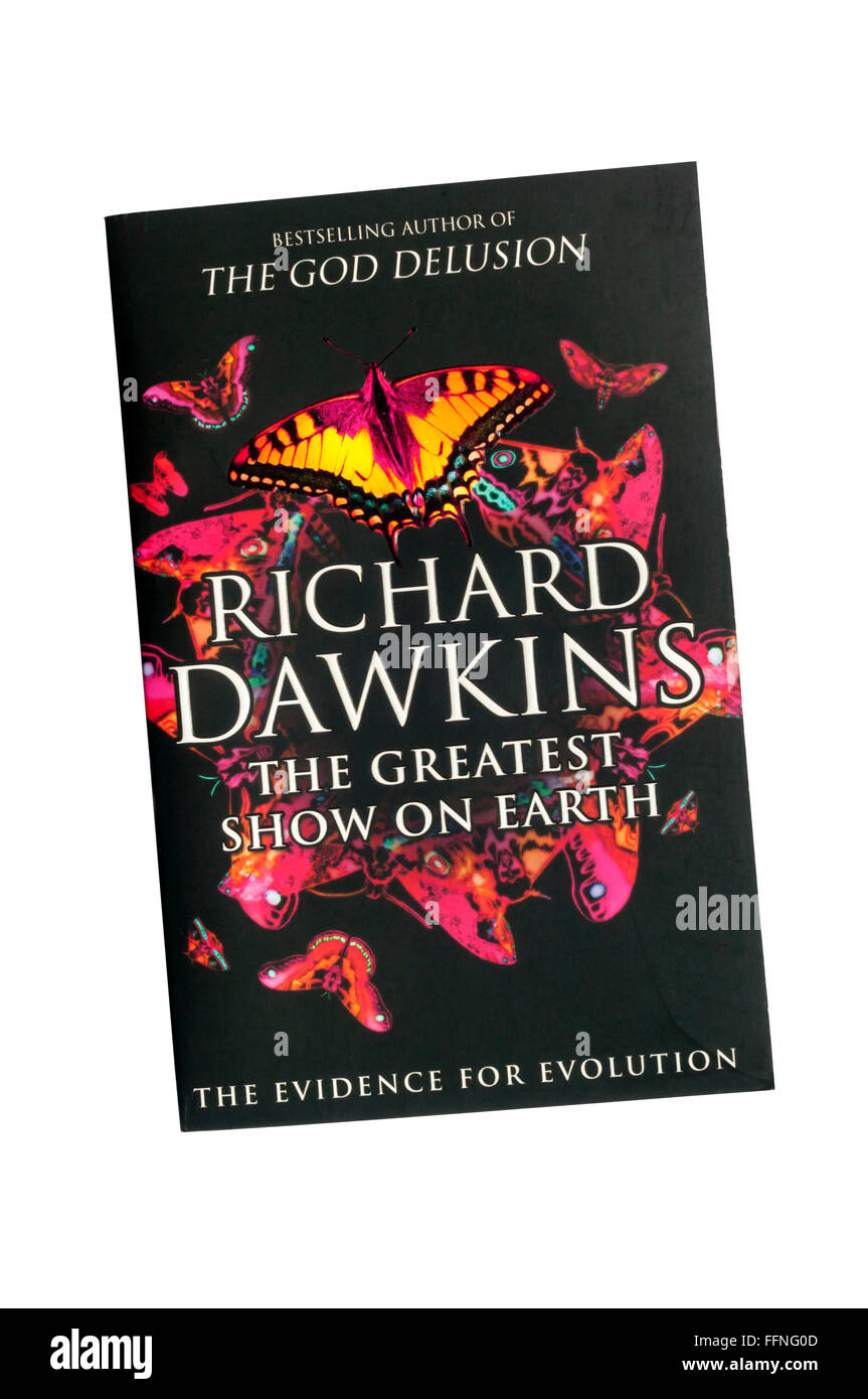 Edición en rústica del mayor espectáculo de la Tierra, de Richard Dawkins. Publicado por primera vez en 2009. Foto de stock