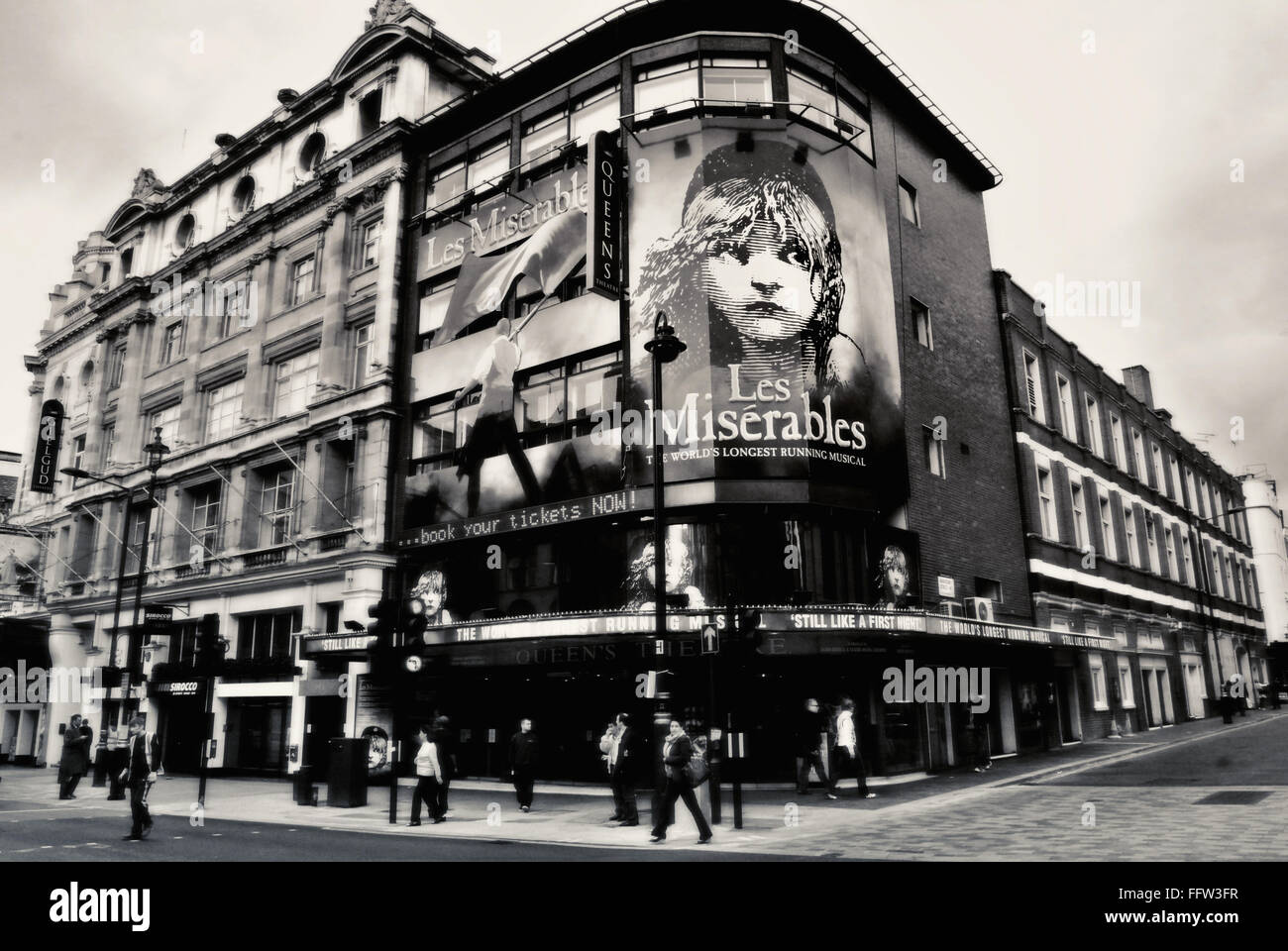 Londres - 07/05/2009 - Reino Unido / Inglaterra / Londres - Queens Theatre, Les Miserables - Sandrine Huet / Le Pictorium Foto de stock