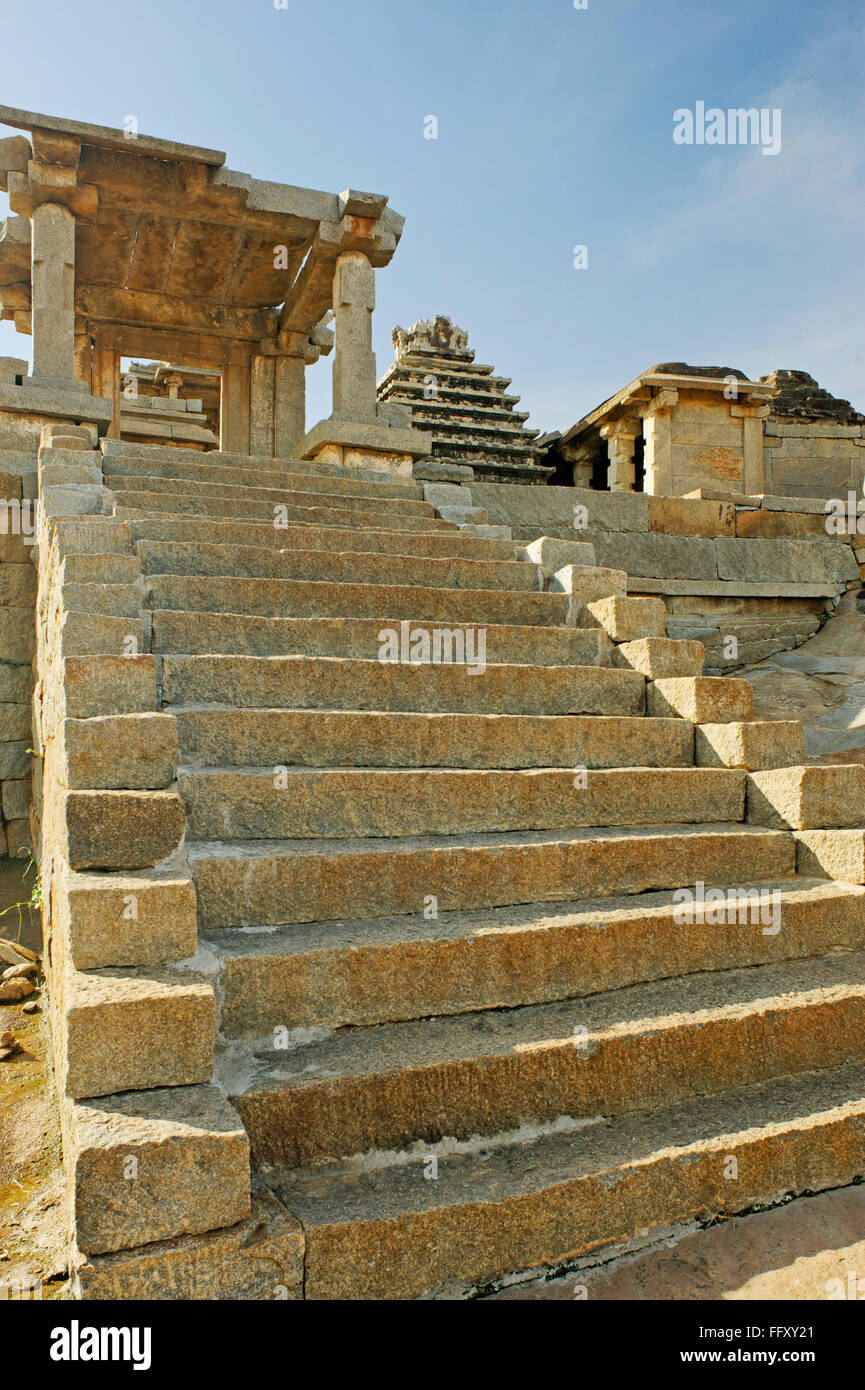 Sitio de Patrimonio Mundial de la UNESCO Hampi , Vijayanagar , Dist Bellary , Karnataka, India Foto de stock