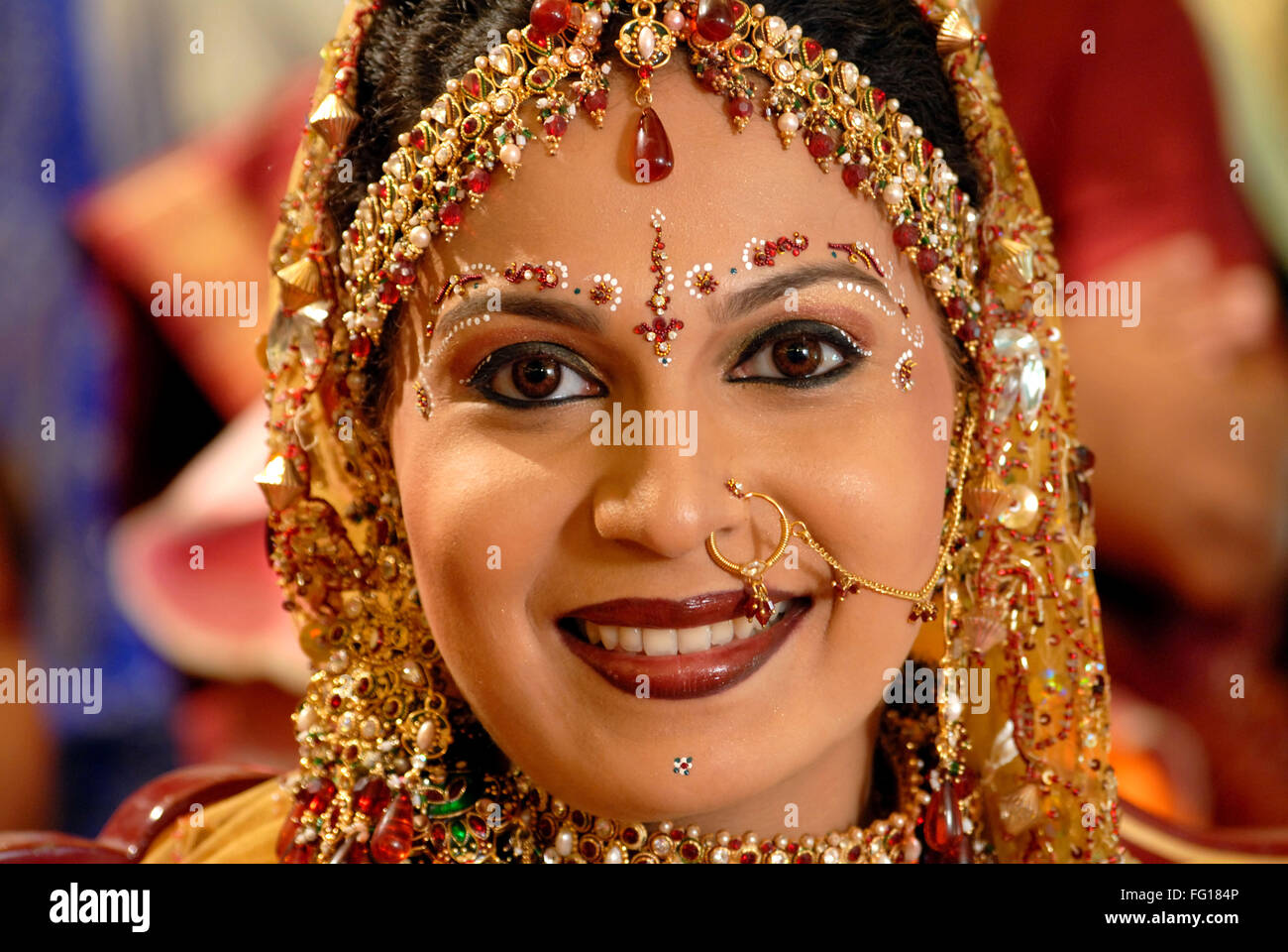 Asia meridional Hindú boda , vestidos de novia joyas , India Sr.#364  Fotografía de stock - Alamy