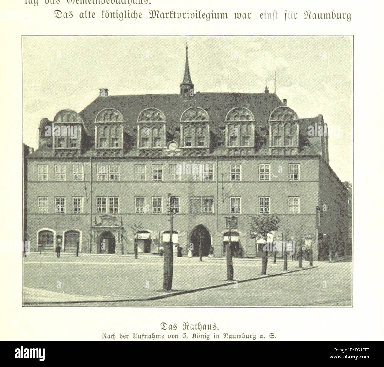 7 de 'Die Geschichte der Stadt Naumburg an der Saale ... Mit 14 Abbildungen ... 3 Stadtansichten und einer Siegeltafel' Foto de stock