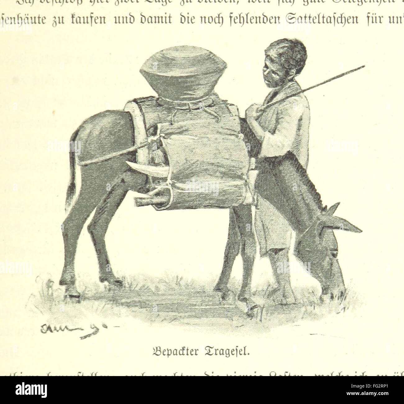 01 de "Zum Rudolph-See und Stephanie-See. Die Forschungsreise des Grafen S. Teleki en Ost-Acquatorial-Afrika, 1887-1888" Foto de stock
