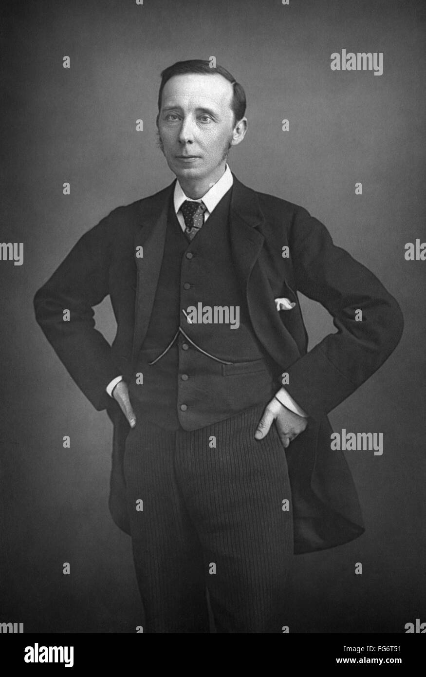 ARTHUR HERBERT DYKE ACLAND /n(1847-1926). Reformador educativo y político inglés. Fotografía por W. & D. Downey, c1894. Foto de stock