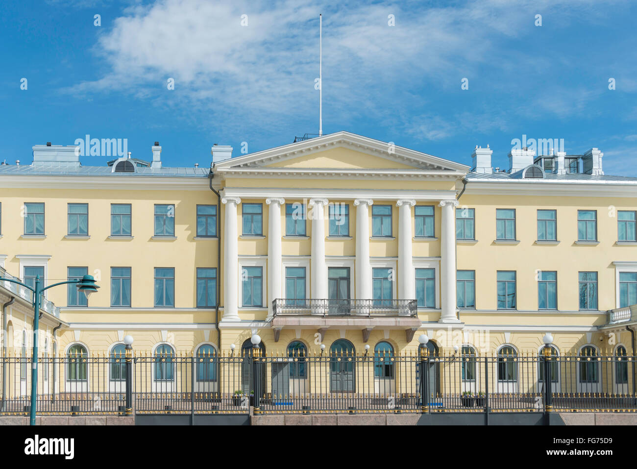 El Palacio Presidencial, Mariegatan, Helsinki, Uusimaa, Región, República de Finlandia Foto de stock