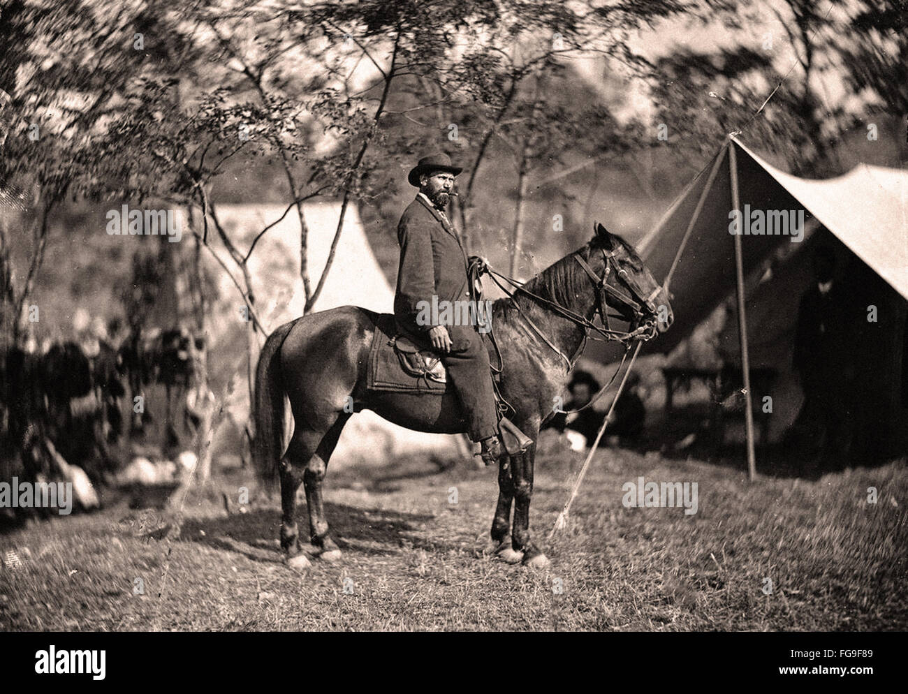 Escena de Guerra Civil americana Foto de stock