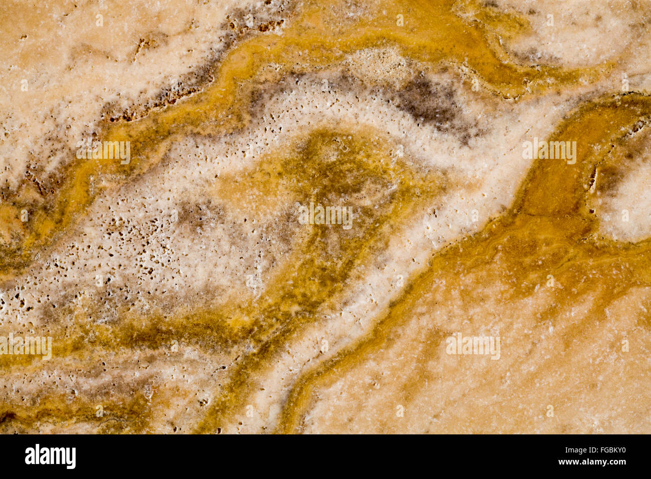 La roca de fondo de piedra mármol travertino de patrón de la naturaleza Foto de stock