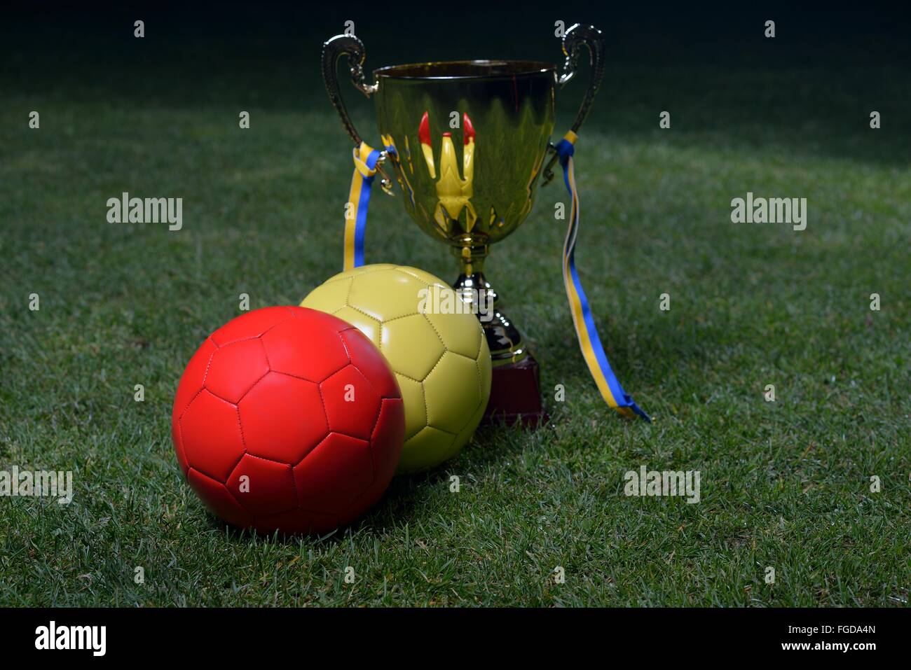 Copa de fútbol Foto de stock