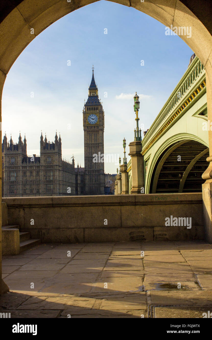 El Big Ben y el Parlamento en Londres Foto de stock