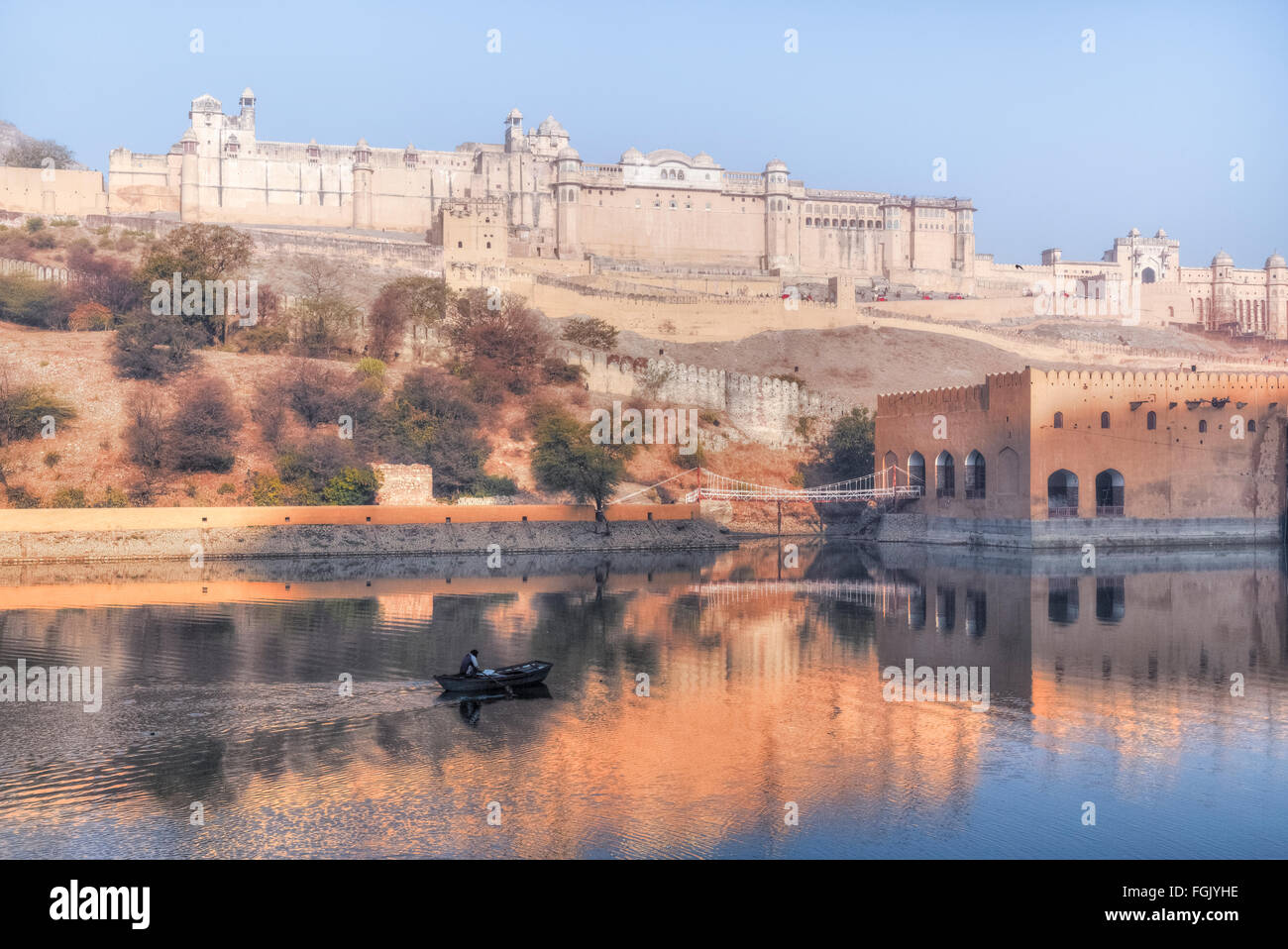 Fuerte Amer, Jaipur, Rajasthan, India Foto de stock