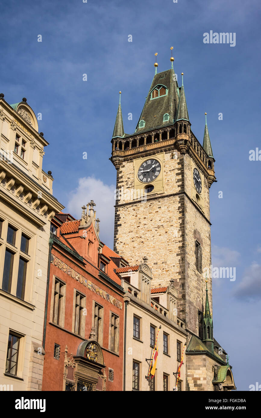 Edificio histórico en Praga (República Checa) Foto de stock