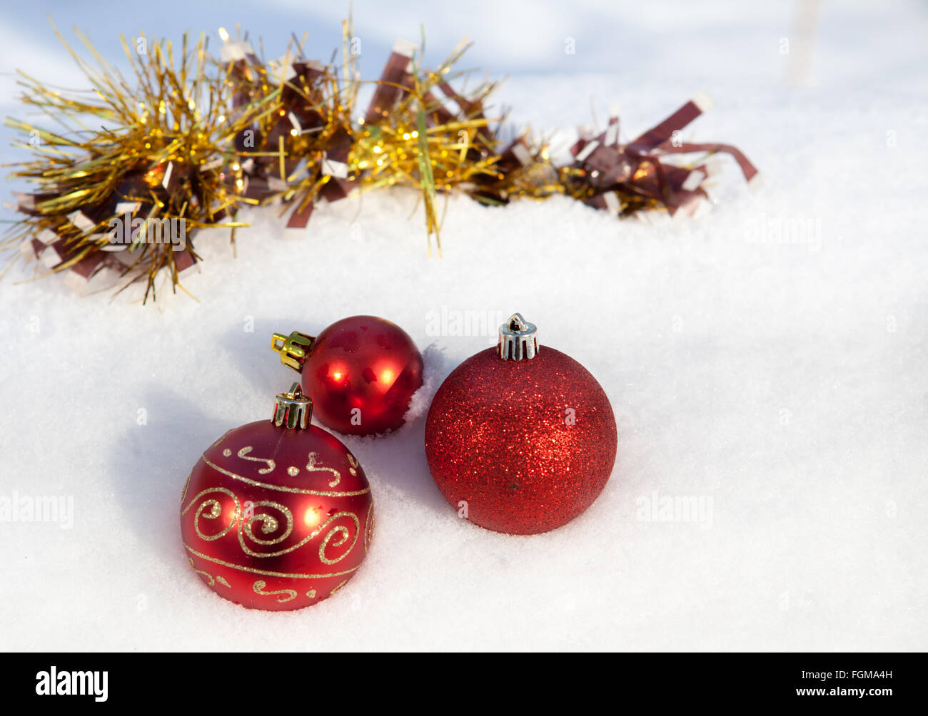 Ornamento, Navidad, nieve, decoración, árbol, invierno, vacaciones, vacaciones, fiestas, Foto de stock