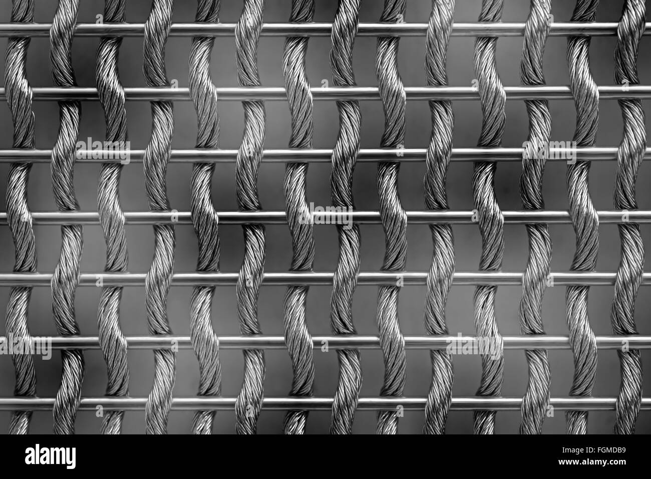 Malla de alambre tejido de acero Fotografía de stock - Alamy