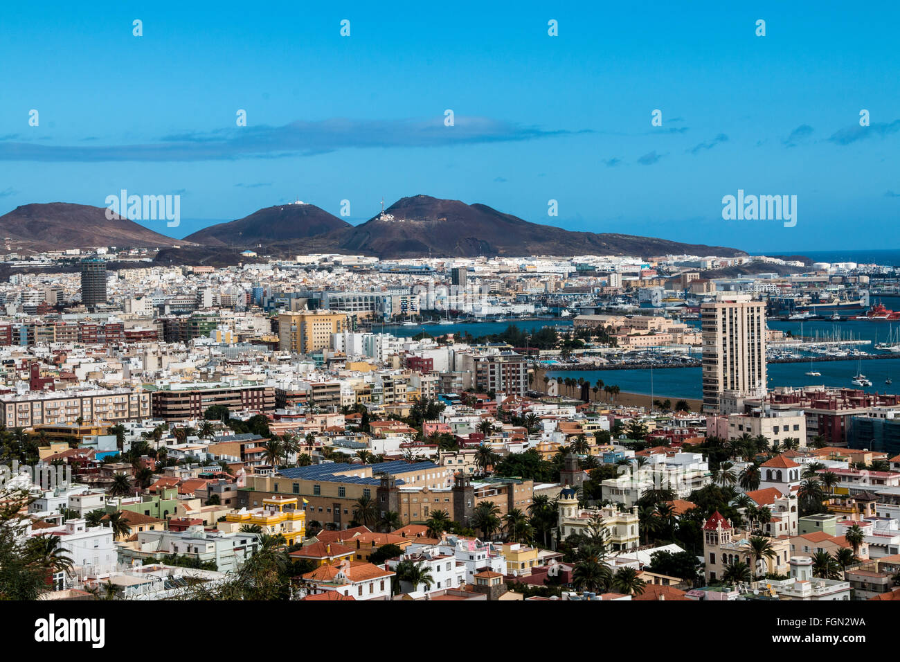 Vista de la ciudad , Las Palmas, Gran Canaria, Islas Canarias, España,  Europa Fotografía de stock - Alamy