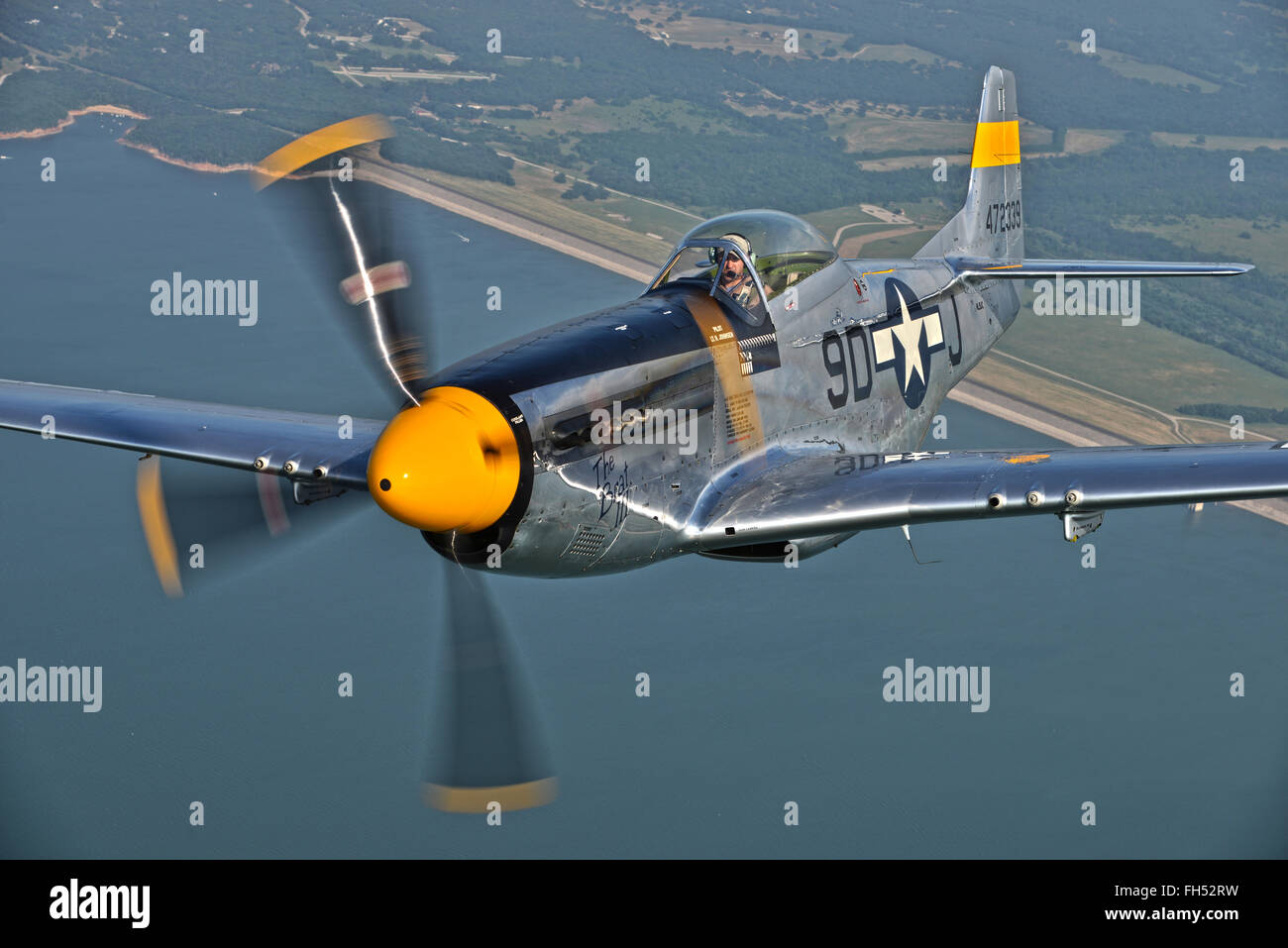La segunda guerra mundial el North American P-51 Mustang avión de caza  Fotografía de stock - Alamy