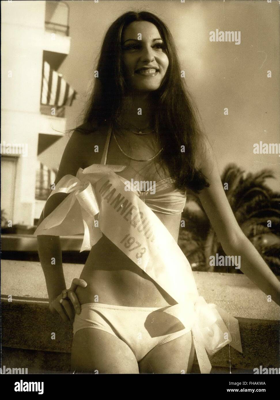 1973 - Dominique Tebiul denominado ''Miss'' Modelo de Niza Francia © Fotos  Keystone USA//Alamy Live News Fotografía de stock - Alamy