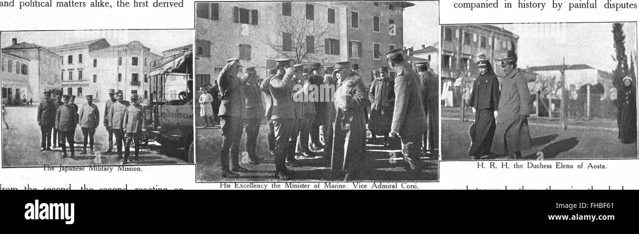 El gobierno civil en grado Redenta (1917) Foto de stock