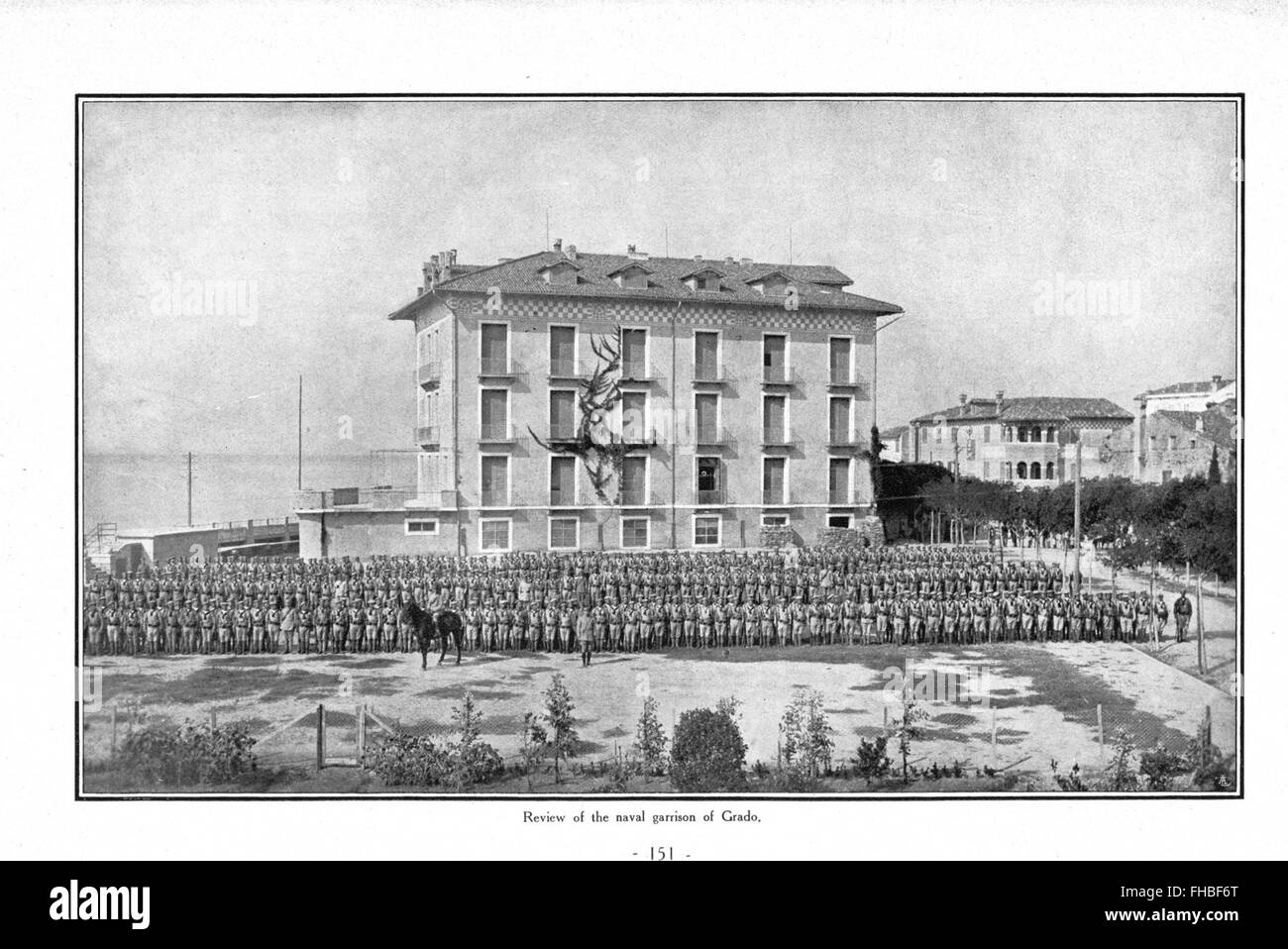 El gobierno civil en grado Redenta (1917) Foto de stock