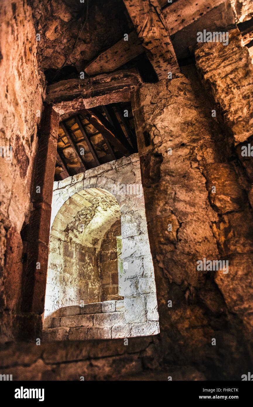 Puerta ruinas antiguas Foto de stock