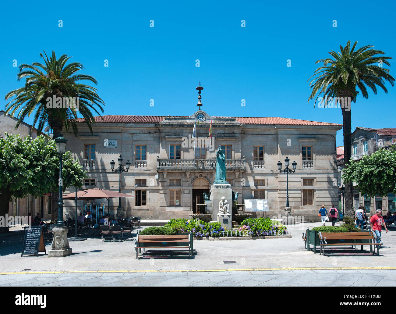 Ayuntamiento de Tui, Pontevedra, Galicia, España Foto de stock
