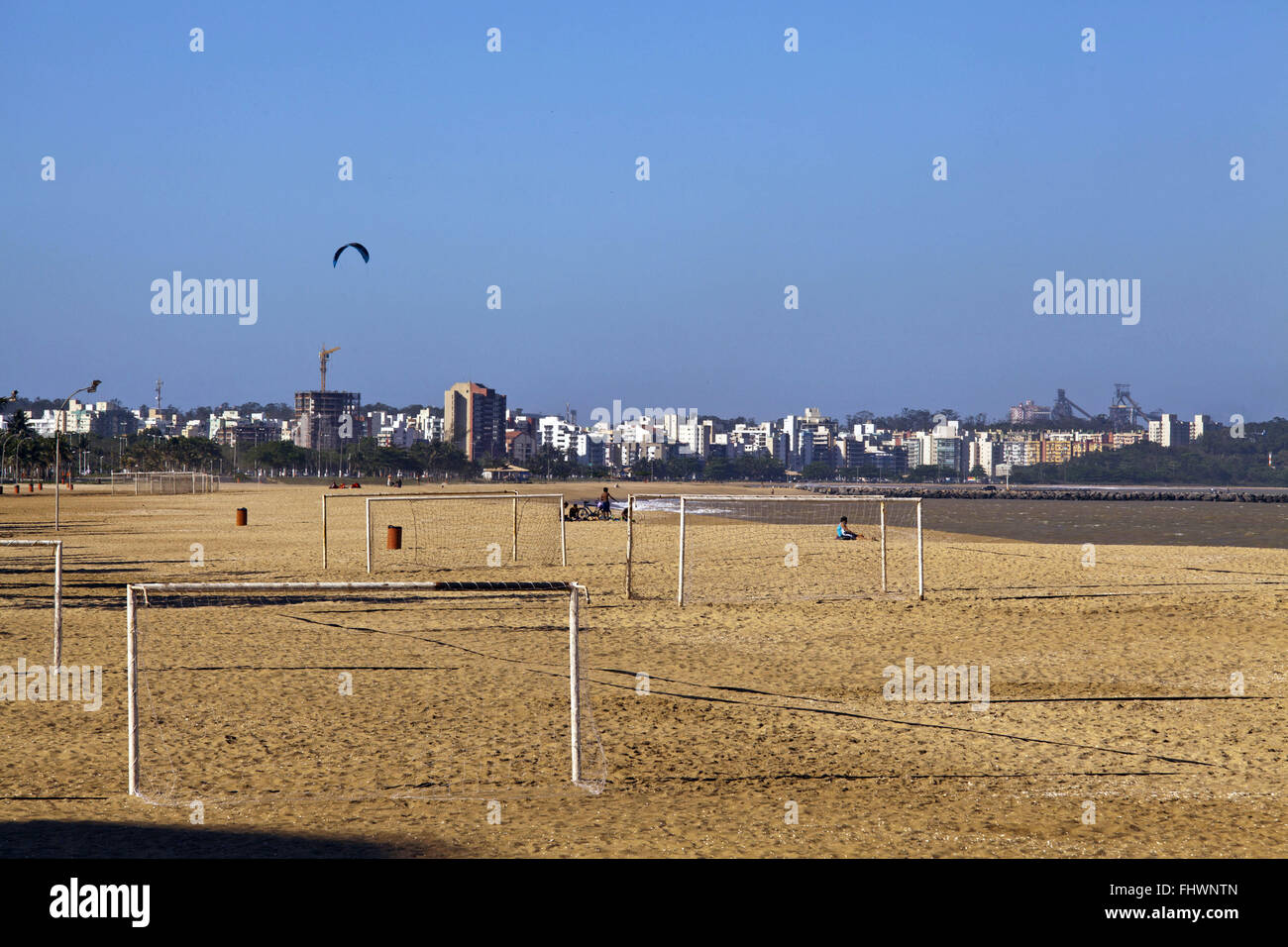 Instalaciones deportivas en Camberley playa en el norte de la ciudad de Vitoria Foto de stock