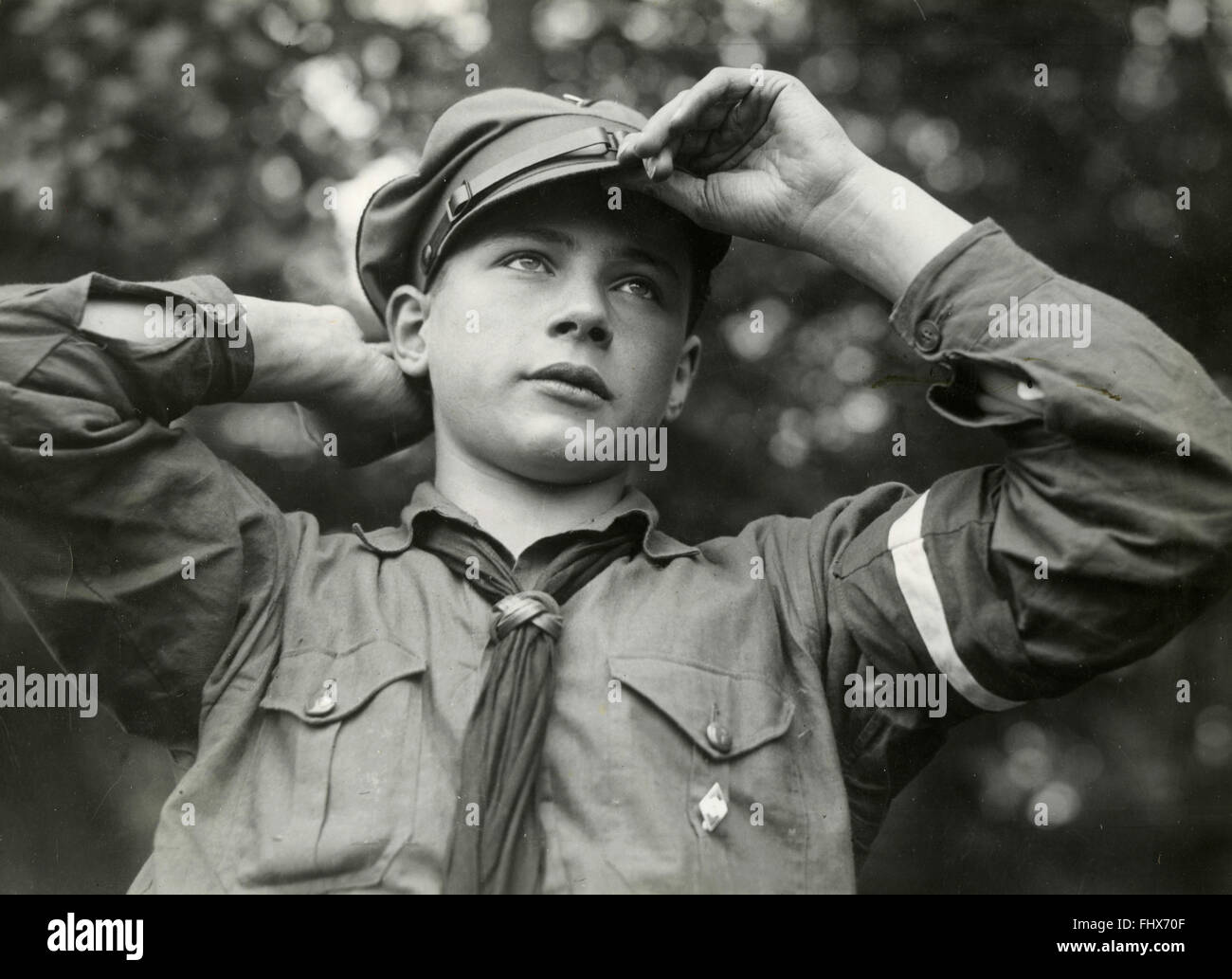 Chico de la juventud nazi, Alemania Foto de stock