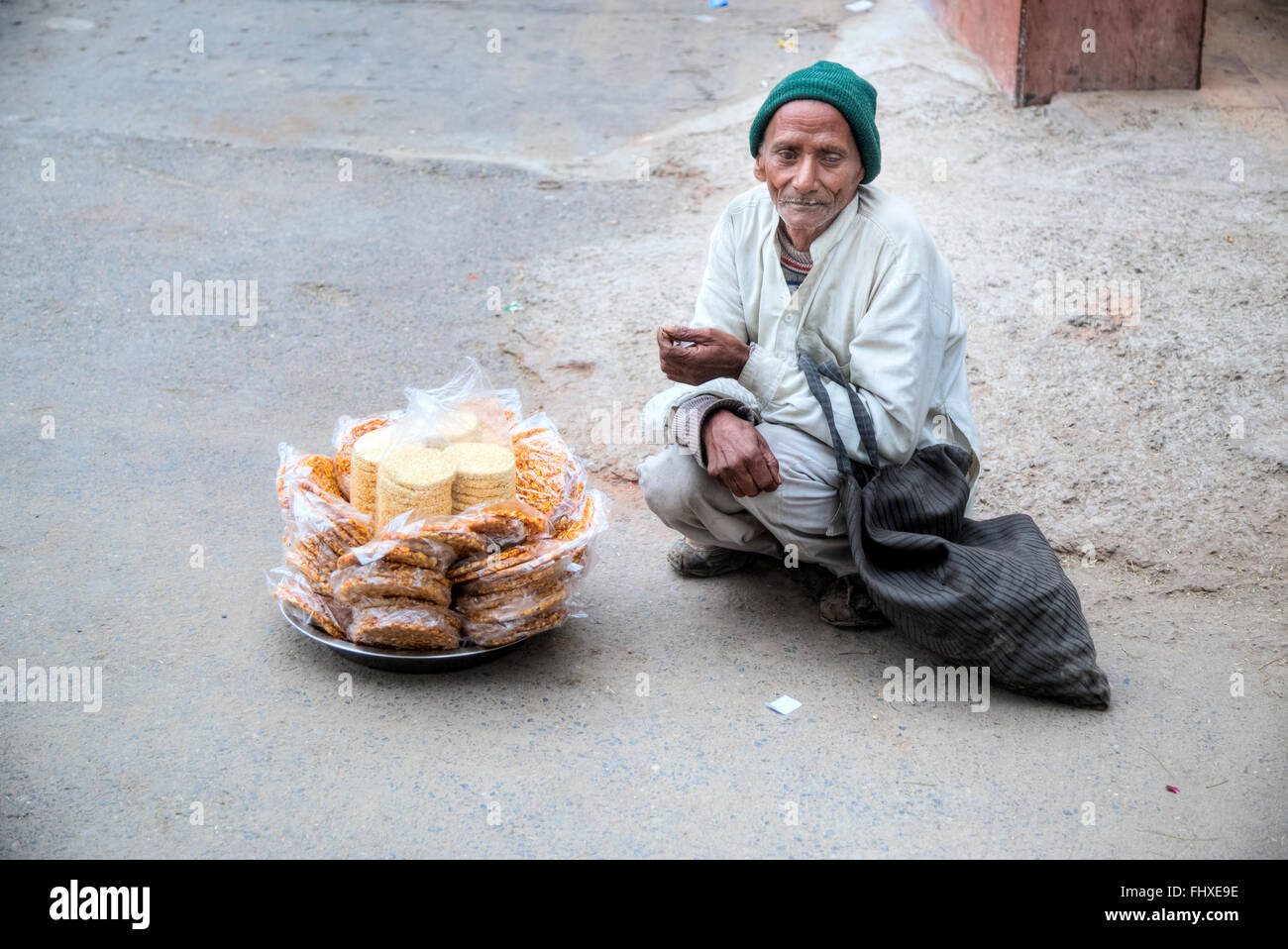 Vendedores ambulantes en Nueva Delhi, India, Asia Foto de stock