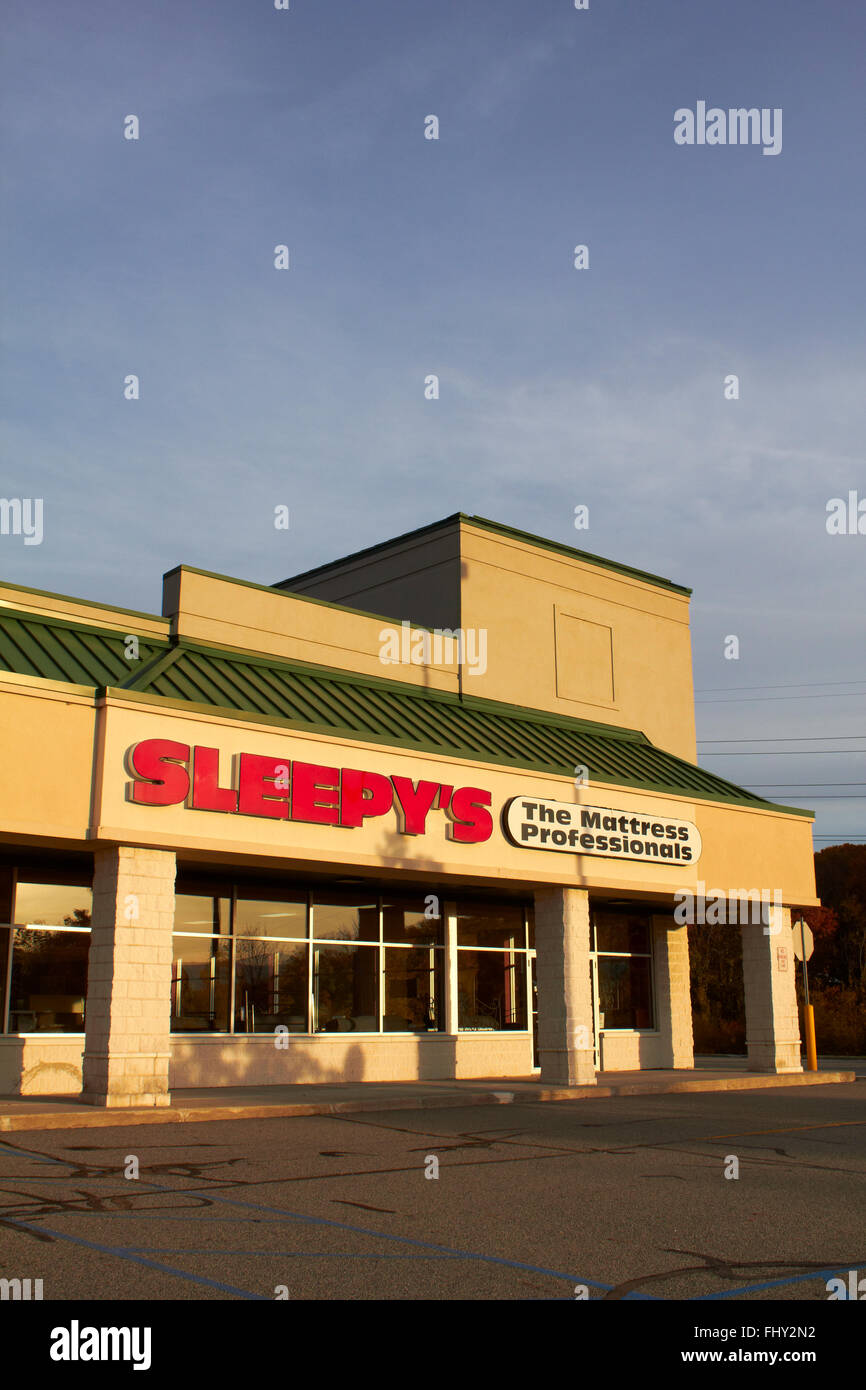 Sleepy's Store Front Foto de stock