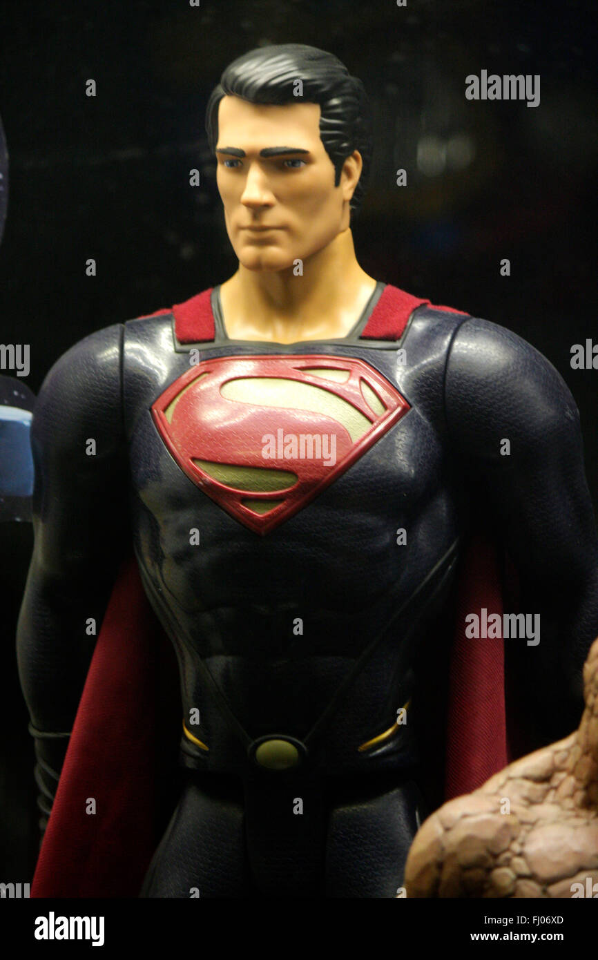 Suoperheldengfigur "Superman", de Berlín. Foto de stock